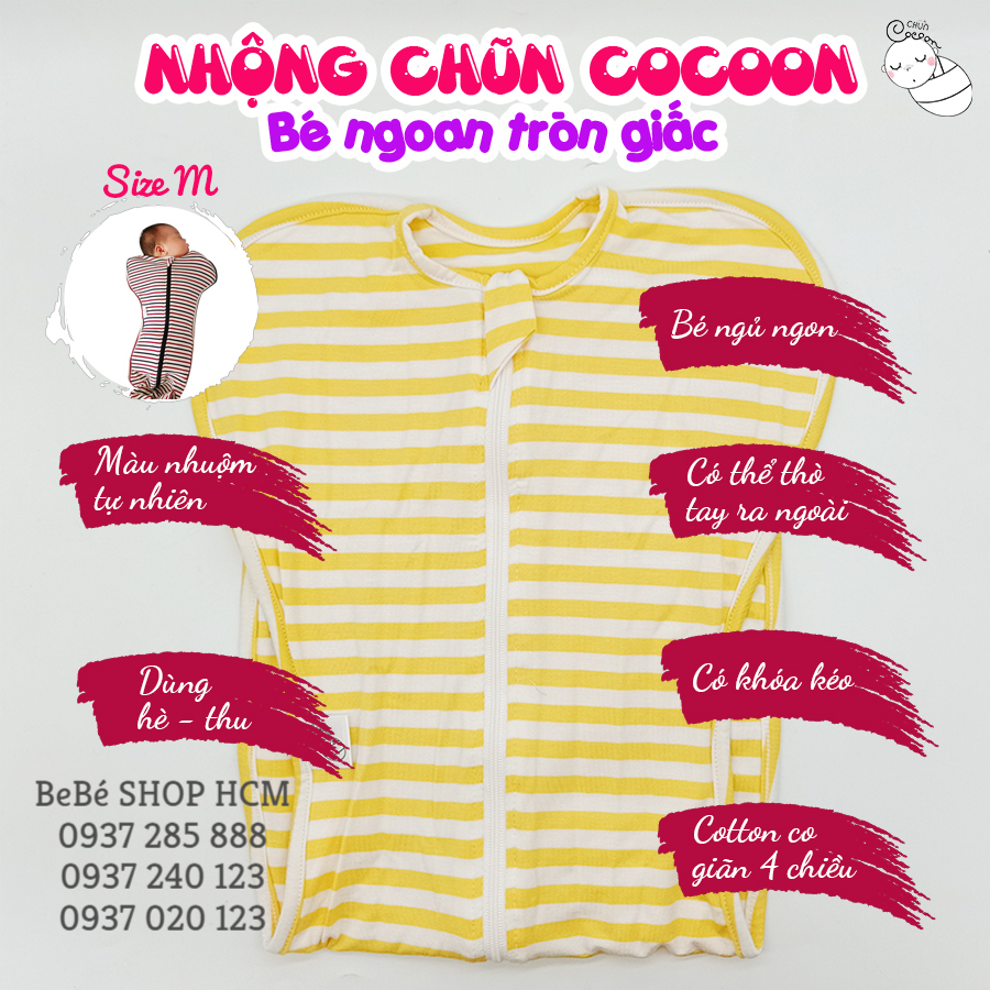 NHỘNG CHŨN CAO CẤP COCOON - GIÚP CON NGỦ NGON, SÂU GIẤC