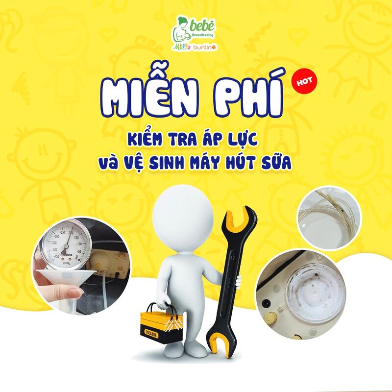 DỊCH VỤ KIỂM TRA ÁP LỰC VÀ VỆ SINH MÁY HÚT SỮA TRỌN ĐỜI