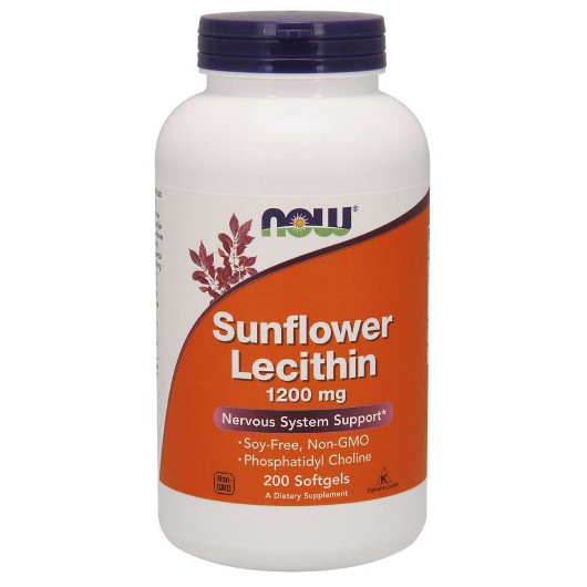 Now Foods Sunflower/Non-GMO Lecithin 200 viên hỗ trợ trị tắc tia sữa