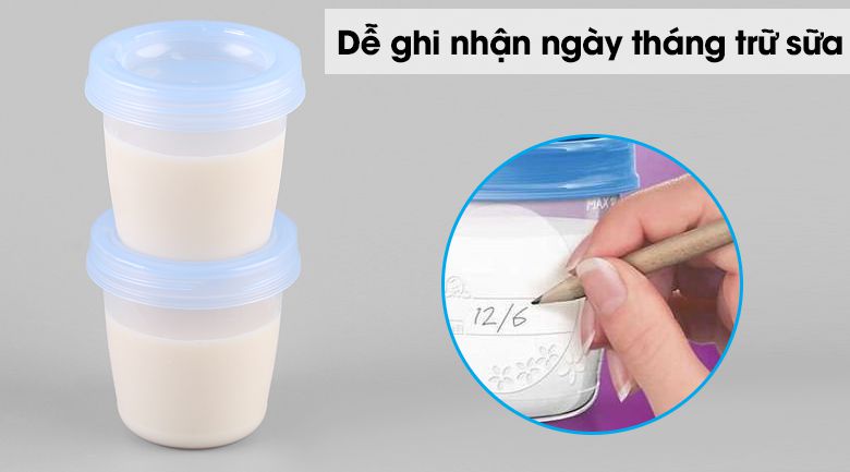 Cốc trữ sữa Avent có nắp 180ml - 1 hộp x10 cốc