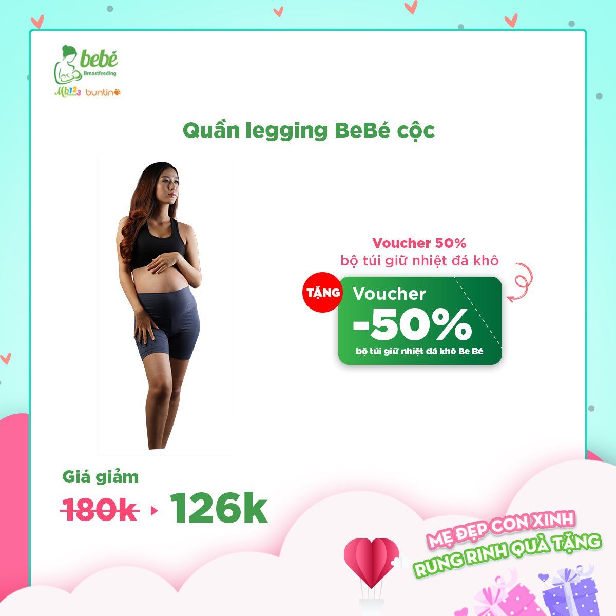 Quần bầu legging cộc