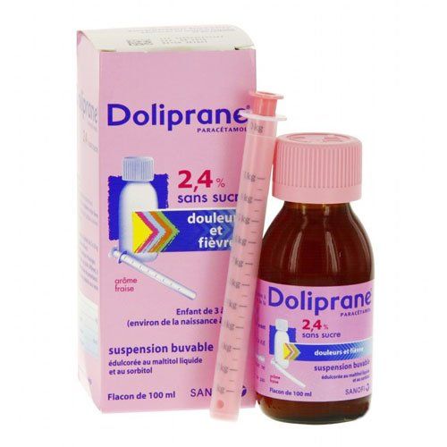 Thuốc giảm đau hạ sốt Doliprane 100ml