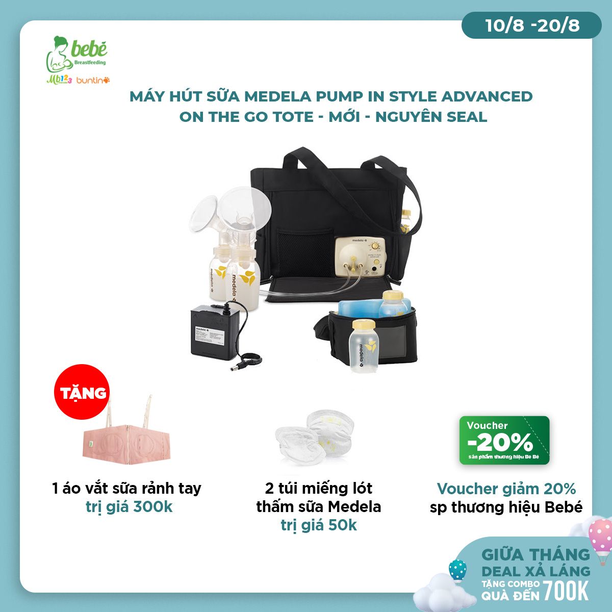 Máy hút sữa Medela Pump In Style Advanced On The Go Tote (new) 100%