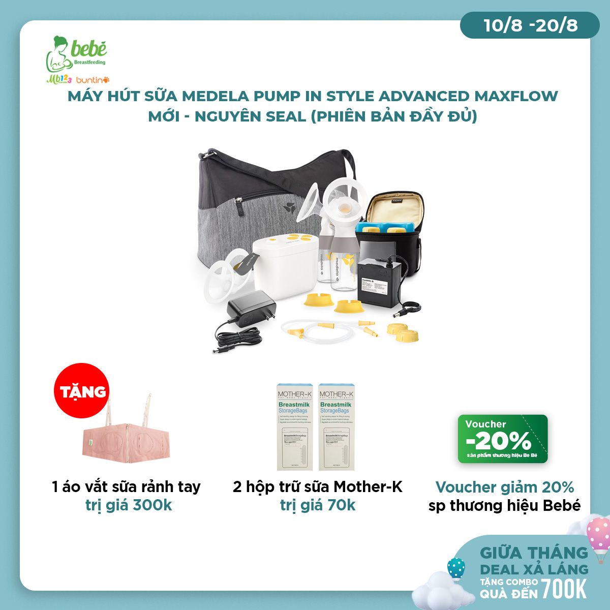 Máy hút sữa Medela Pump In Style MaxFlow FULL