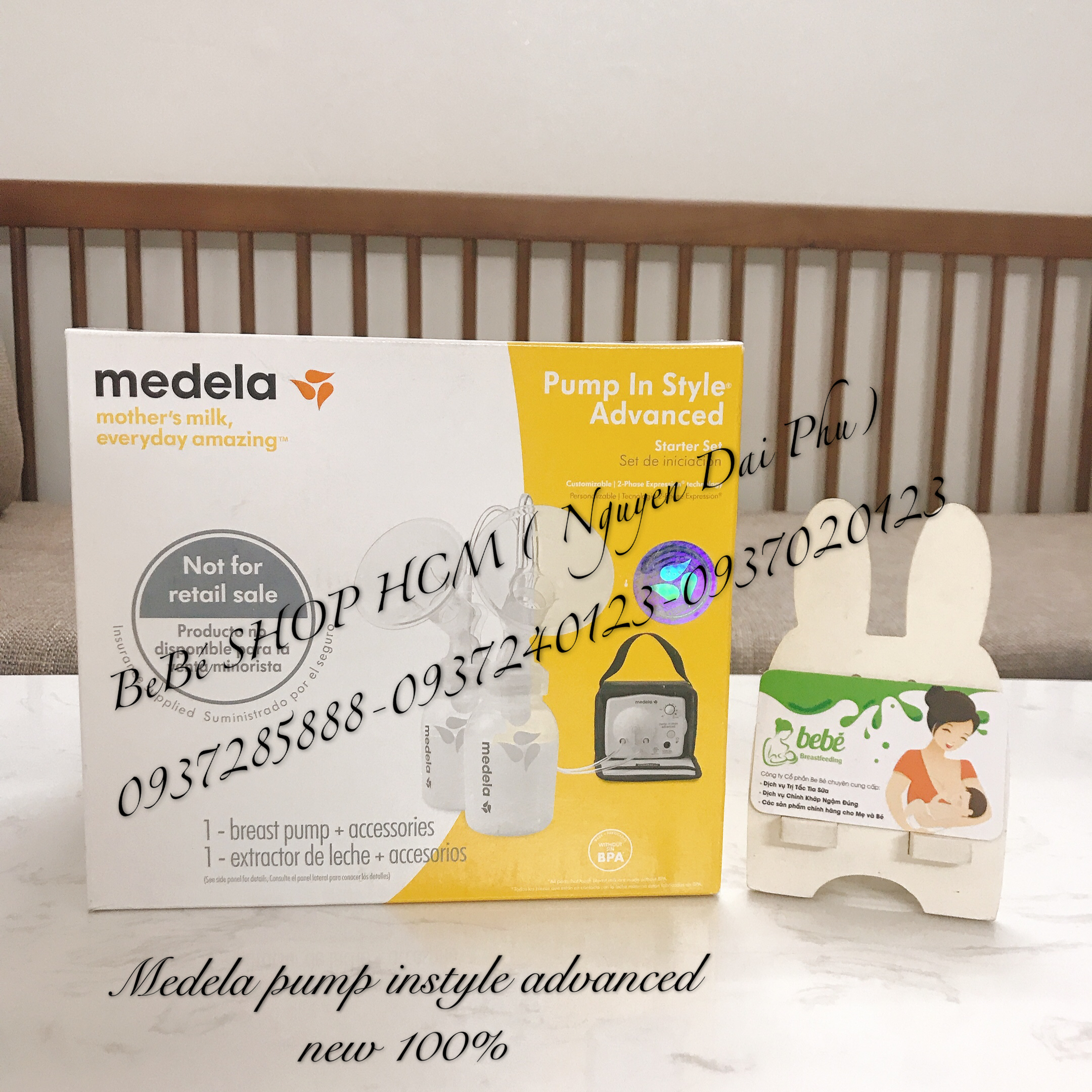 Máy hút sữa Medela Pump In Style Advanced rút gọn (new)-100% Vàng