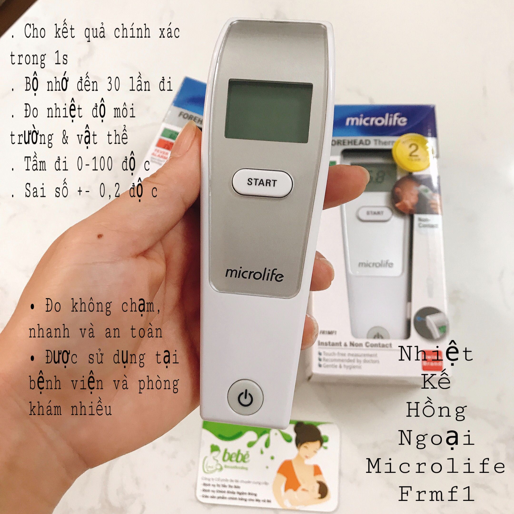 NHIỆT KẾ HỒNG NGOẠI ĐO TRÁN MICROLIFE FR1MF1