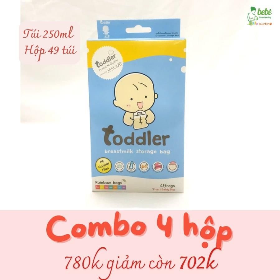 Túi trữ sữa mẹ Toddler 250ml (49 túi)