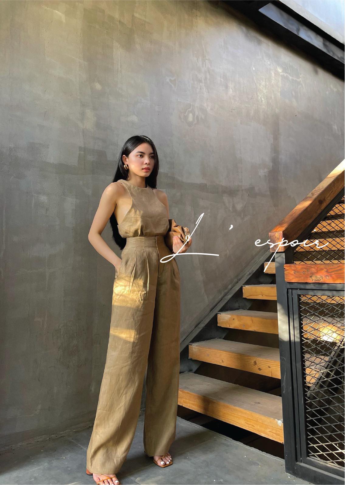 LP.000194 Nâu - Lưng Liền (Quần)