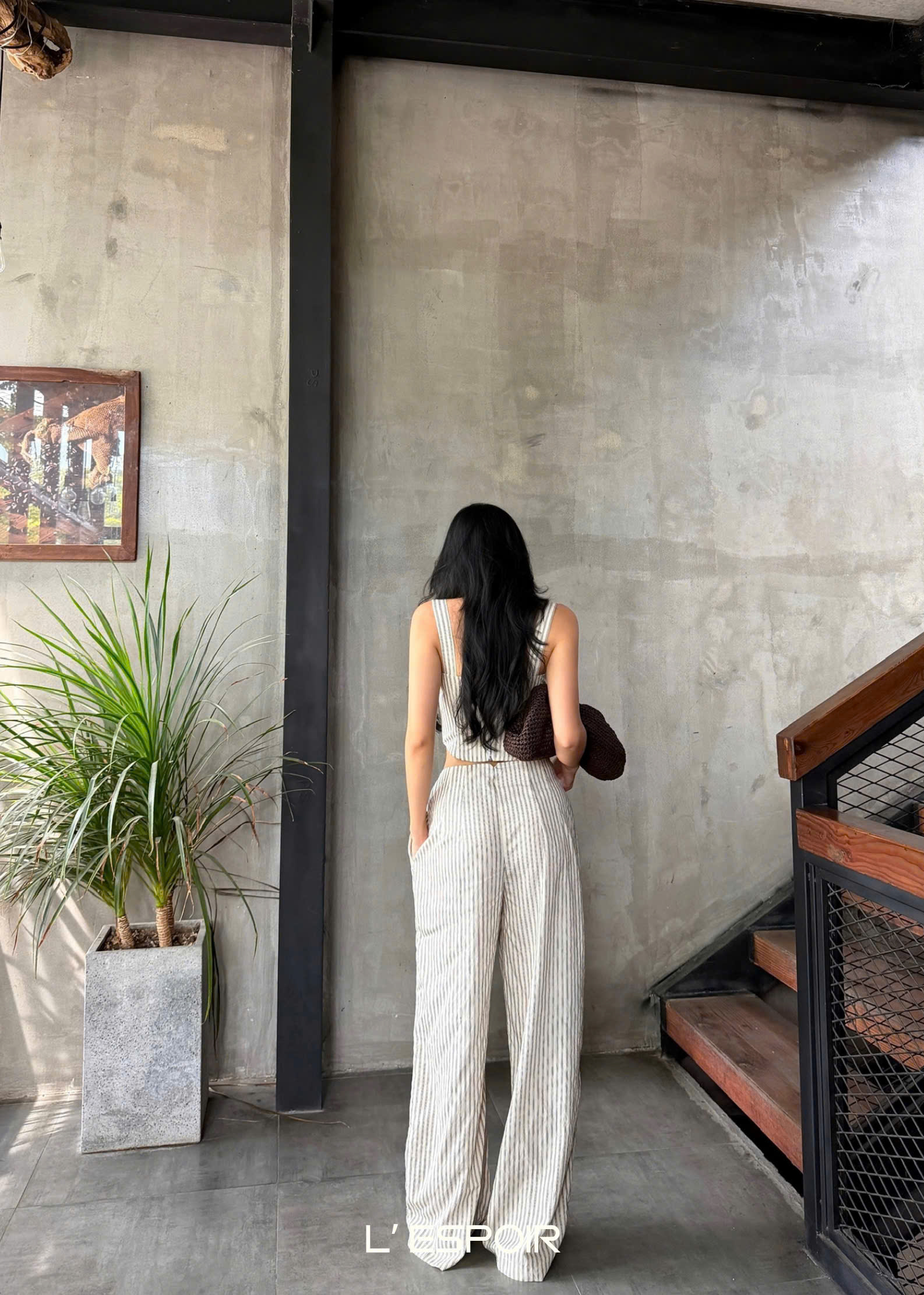LP.001692 Sọc Kem (Quần)