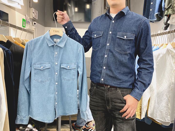 Lịch lãm với sơ mi denim tay dài đẹp