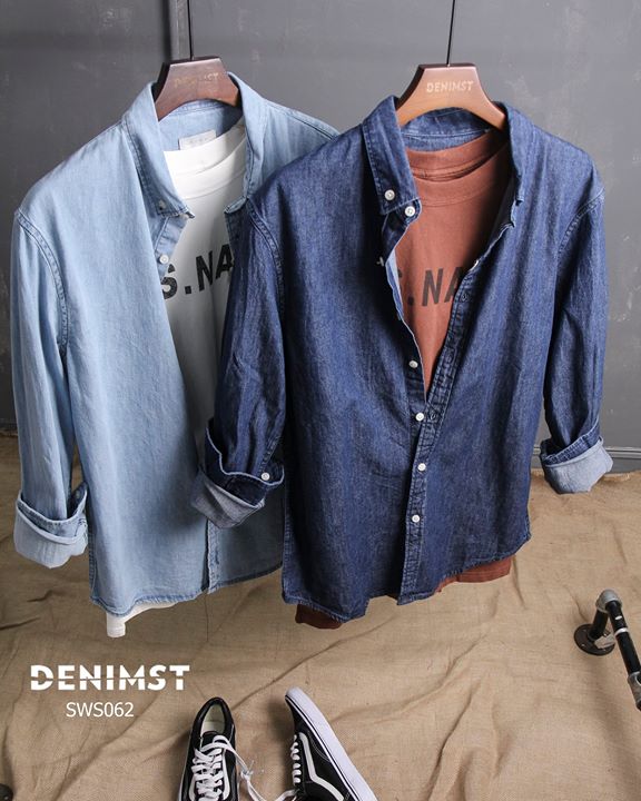 Áo sơ mi denim_ lựa chọn hàng đầu của thời trang nam giới