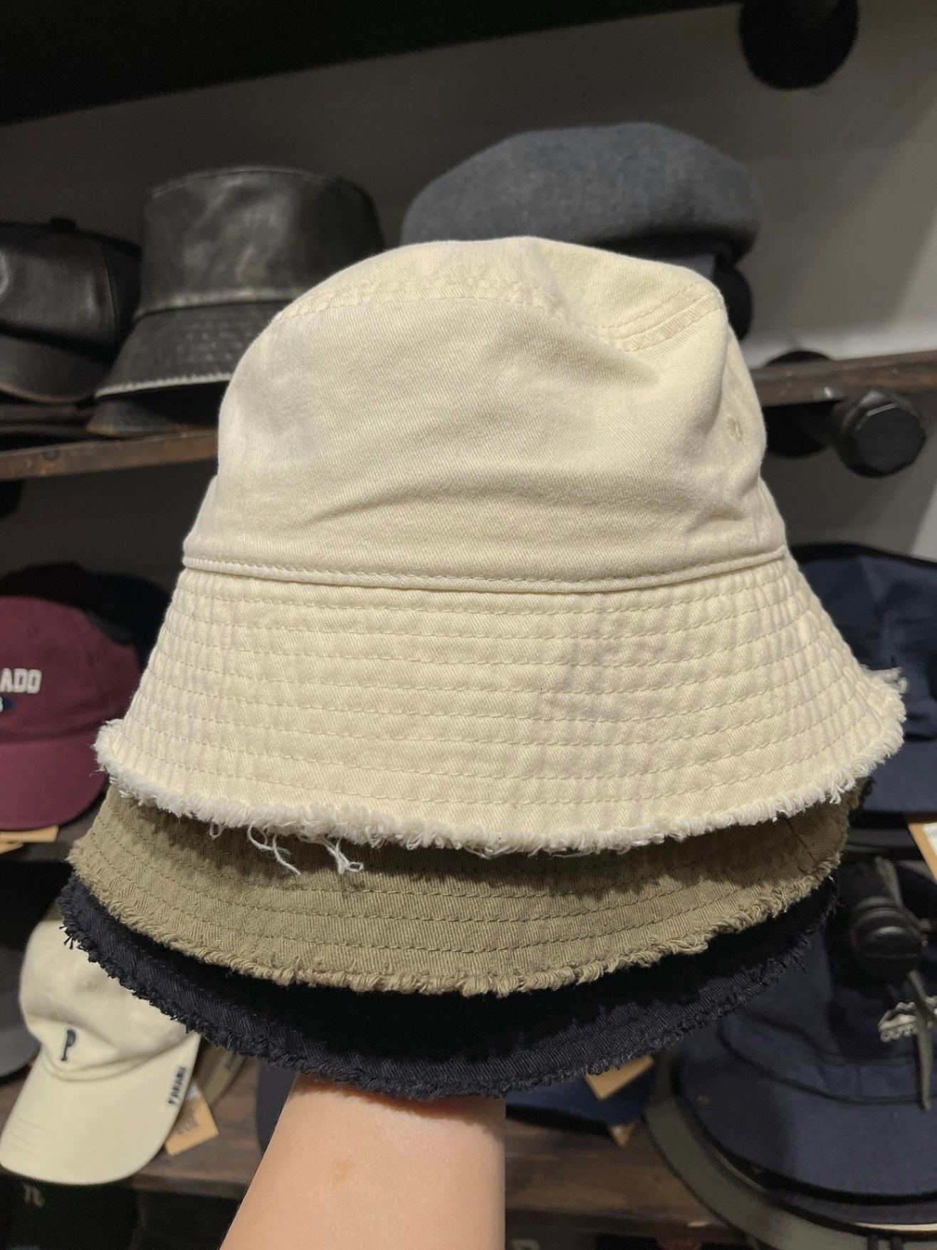 Mũ tai bèo denim DNST 255