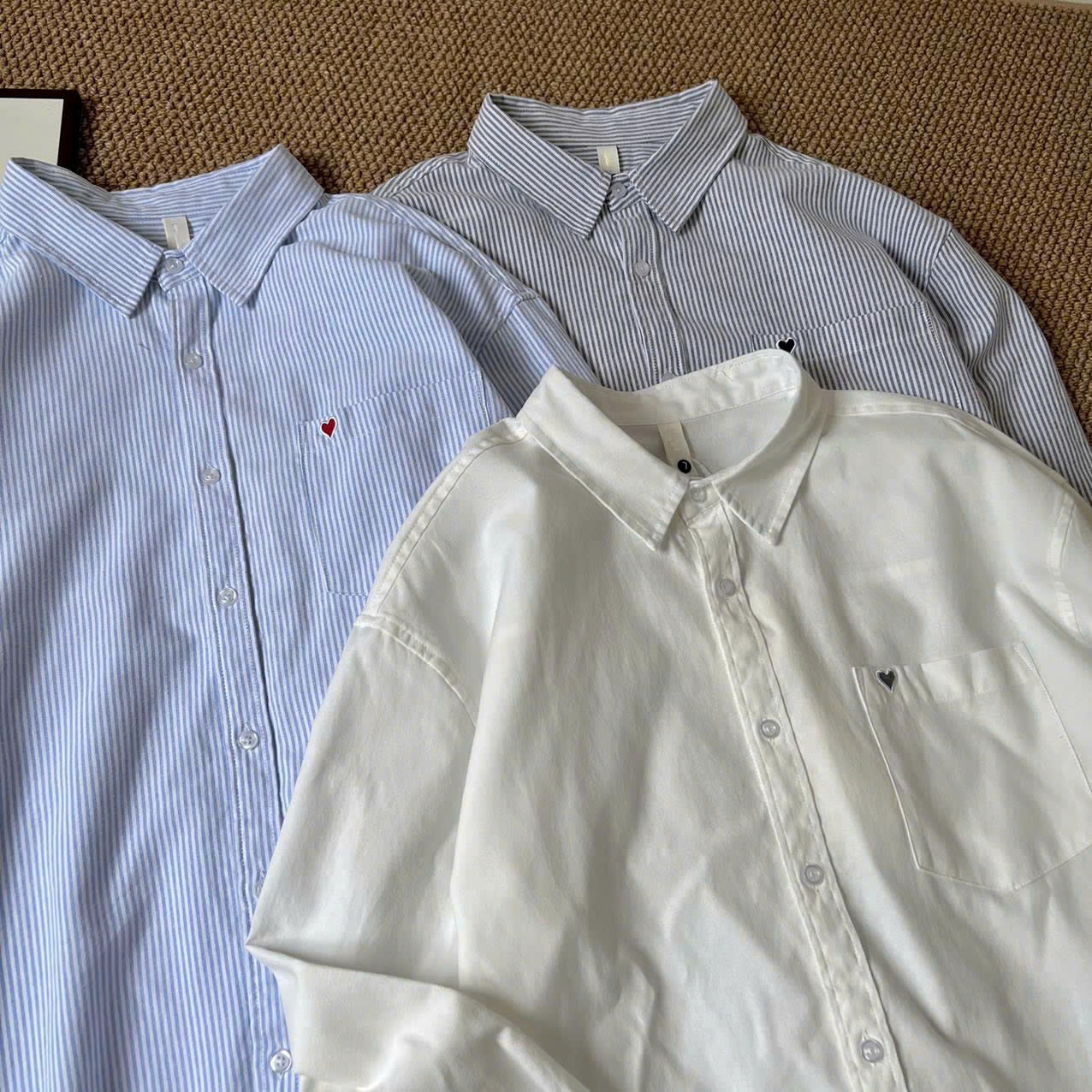 Áo sơ mi tim DNST 8875