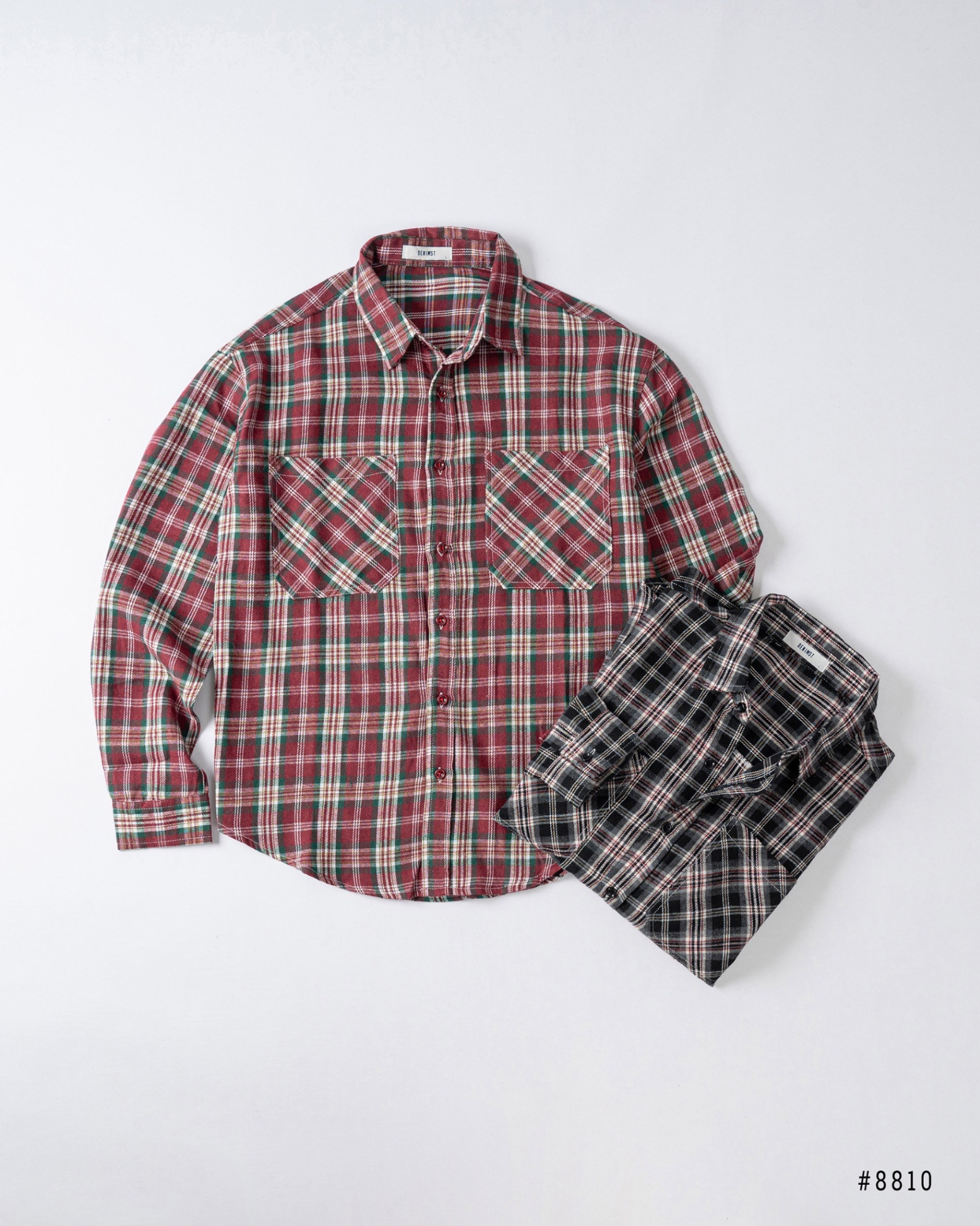 Áo sơ mi kẻ flannel DNST 8810