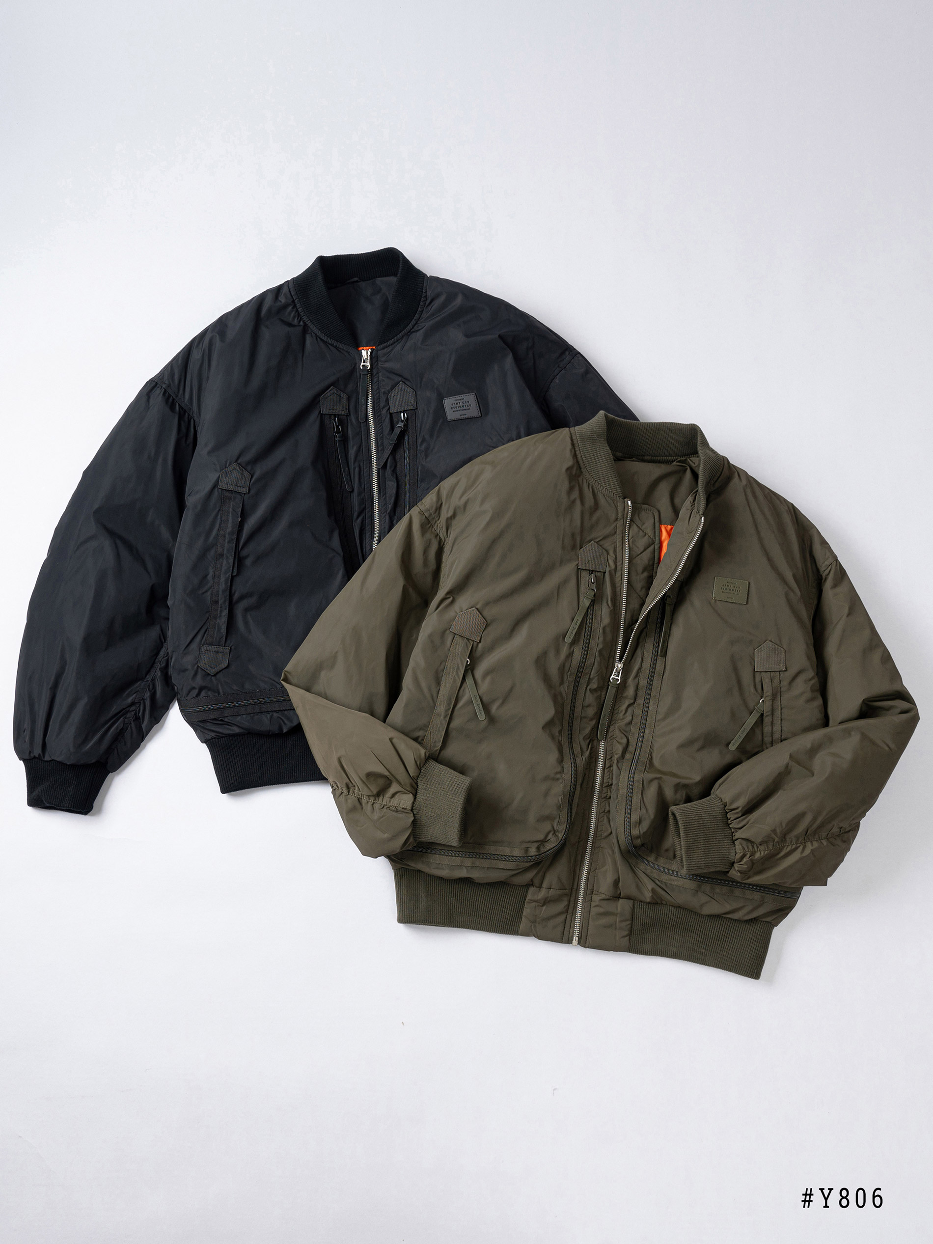 Áo bomber ZIP lông vũ DNST 8066