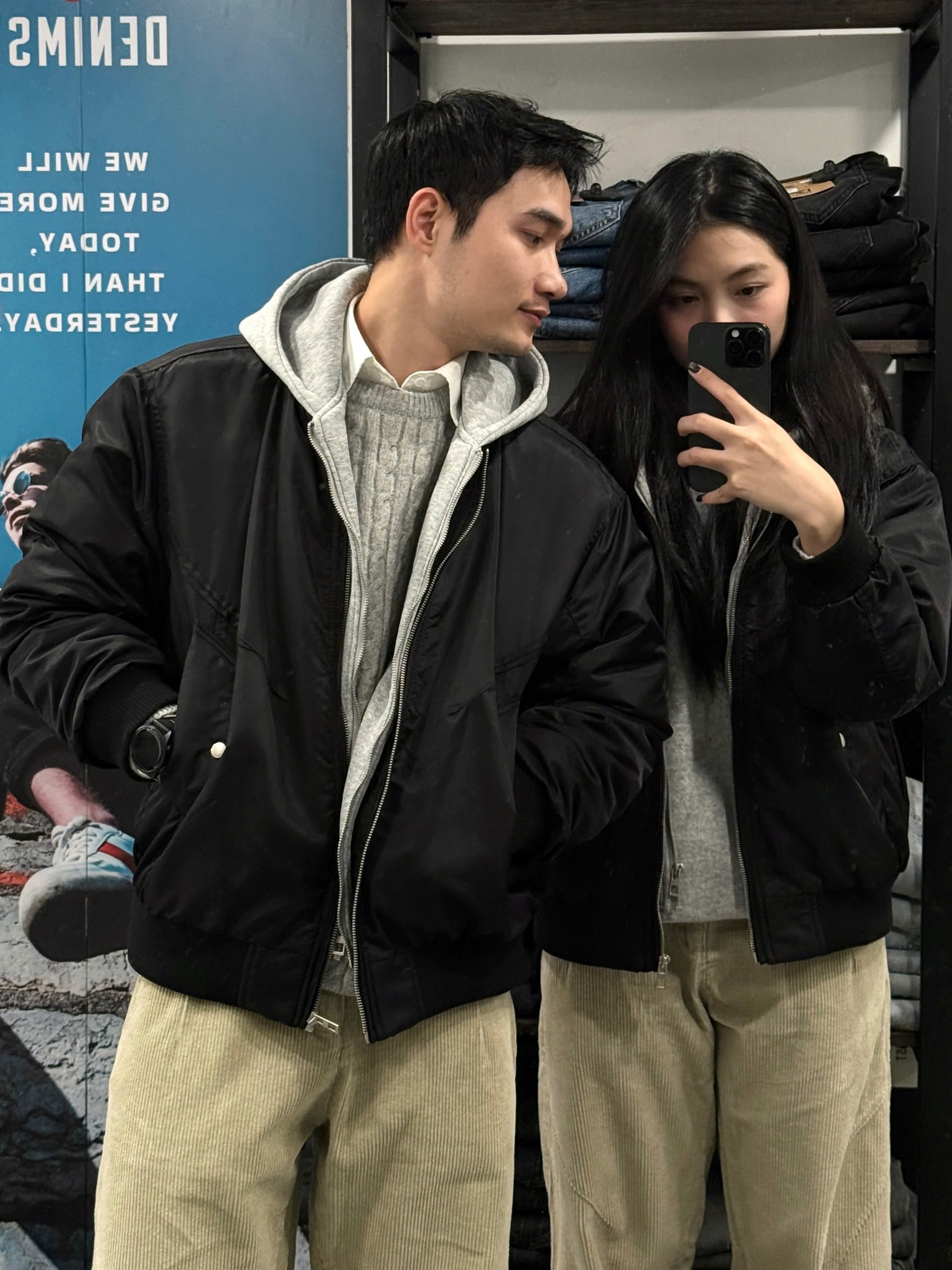 Áo bomber mix mũ DNST 2065