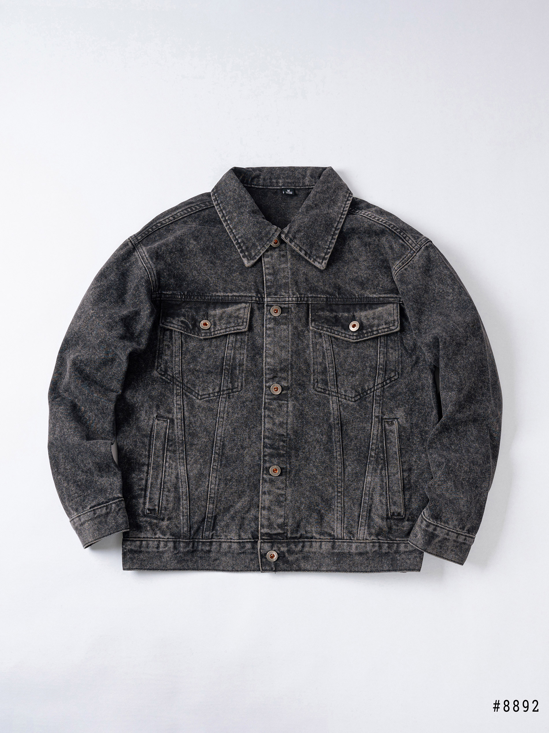 Áo khoác bò xám trơn DNST 8892