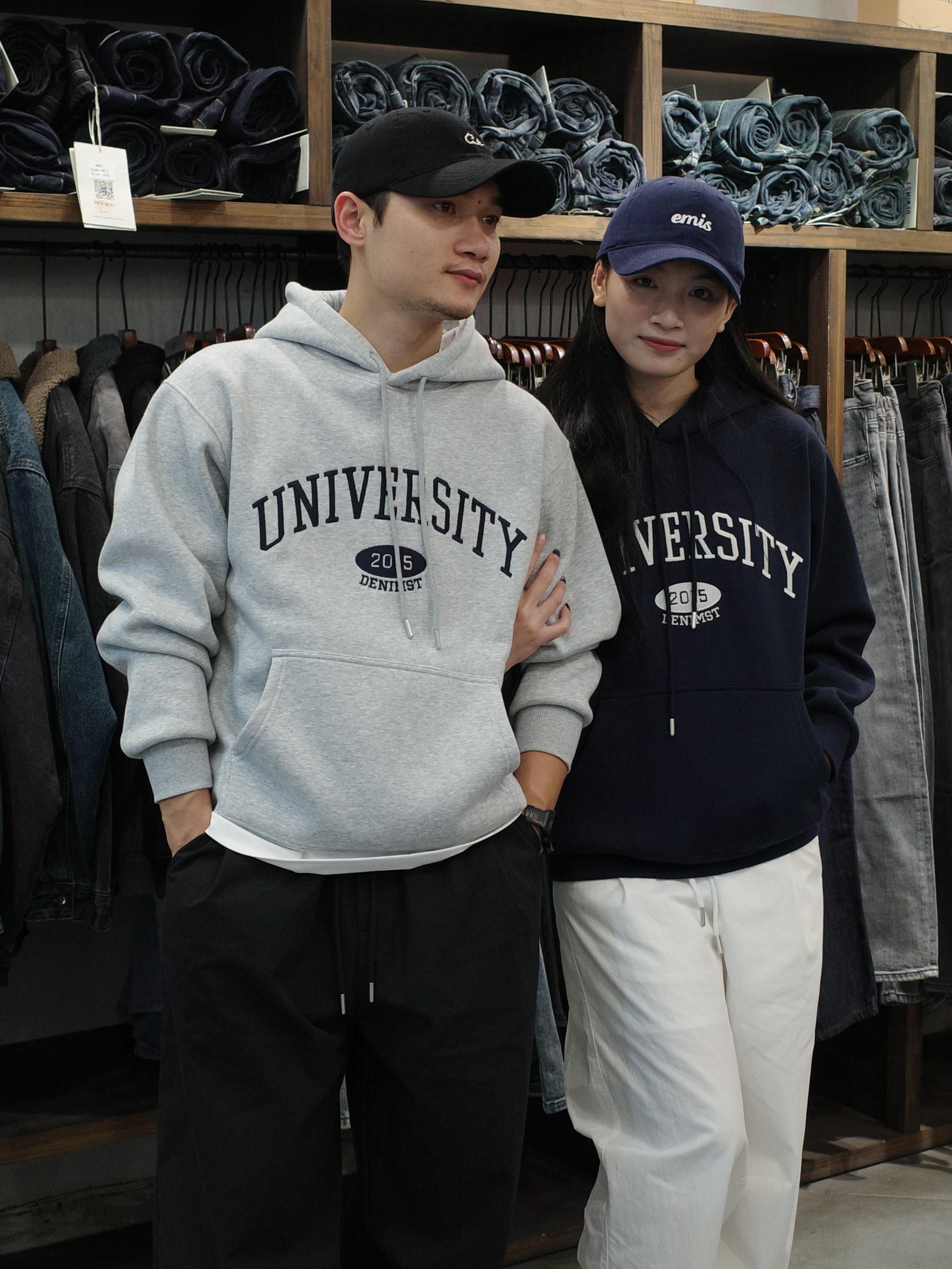 Áo hoodie lót nhung UNIVER DNST 2015
