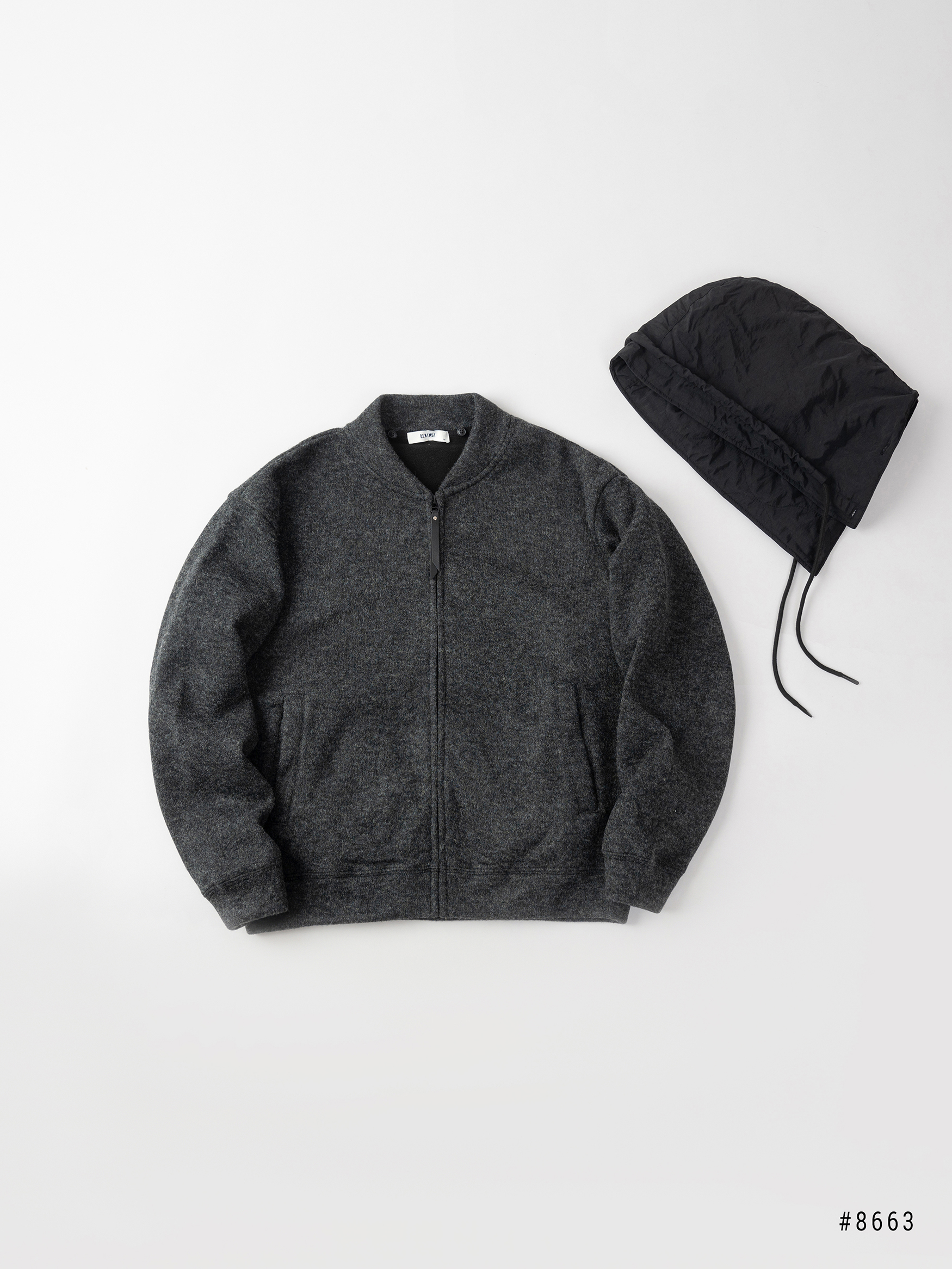 Áo khoác bomber len lót nỉ DNST 8663