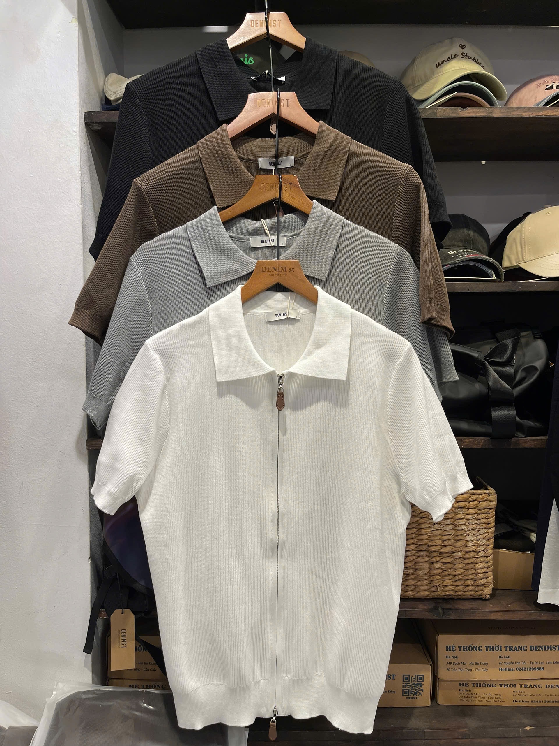 Áo polo len ZIP DNST 9856