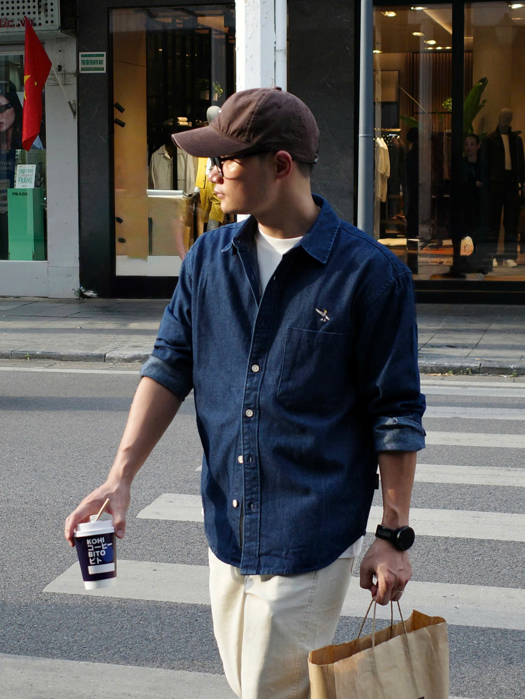 Áo sơ mi denim VÁN DNST S122