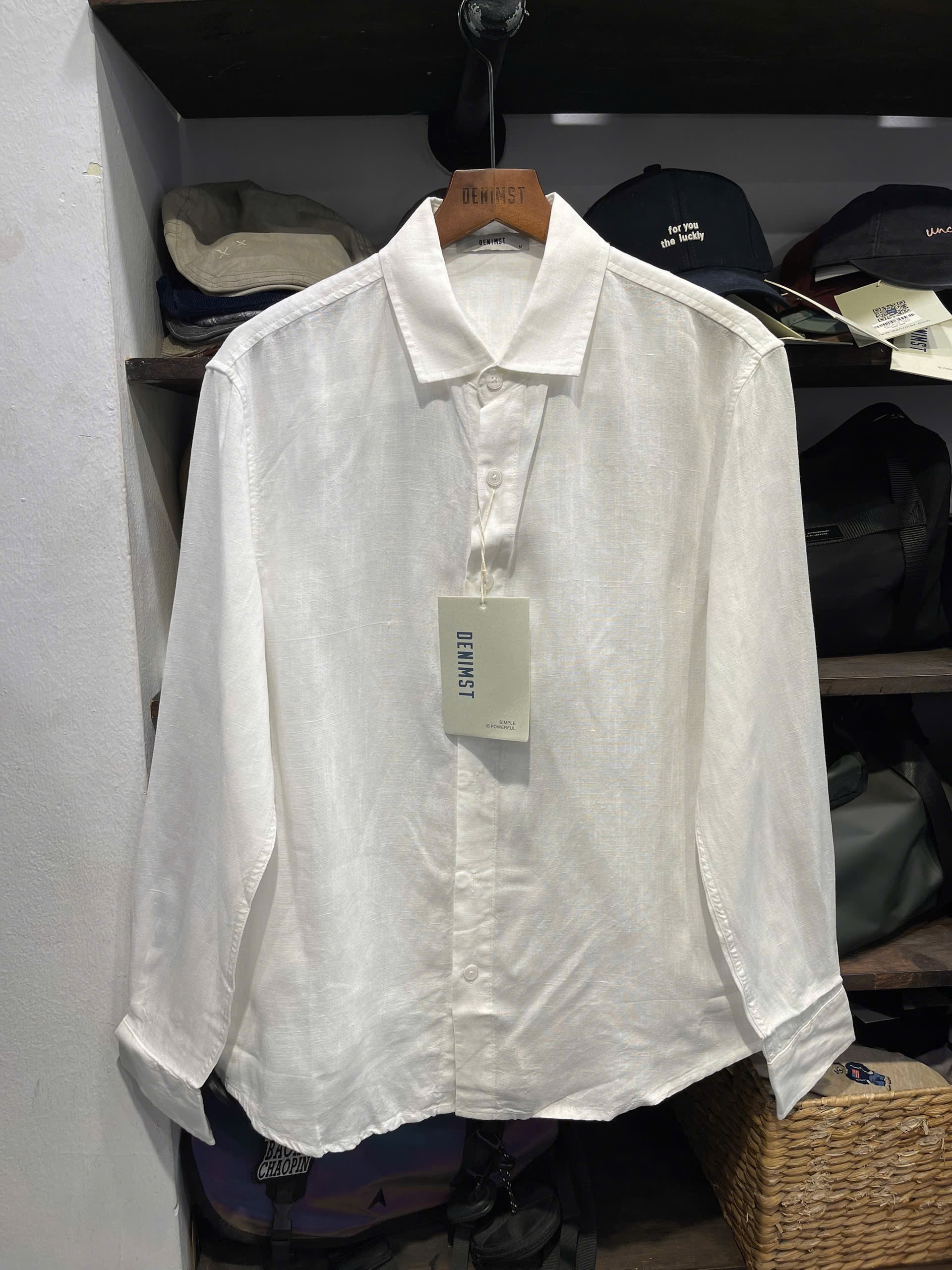 Áo sơ mi linen trơn DNST 722