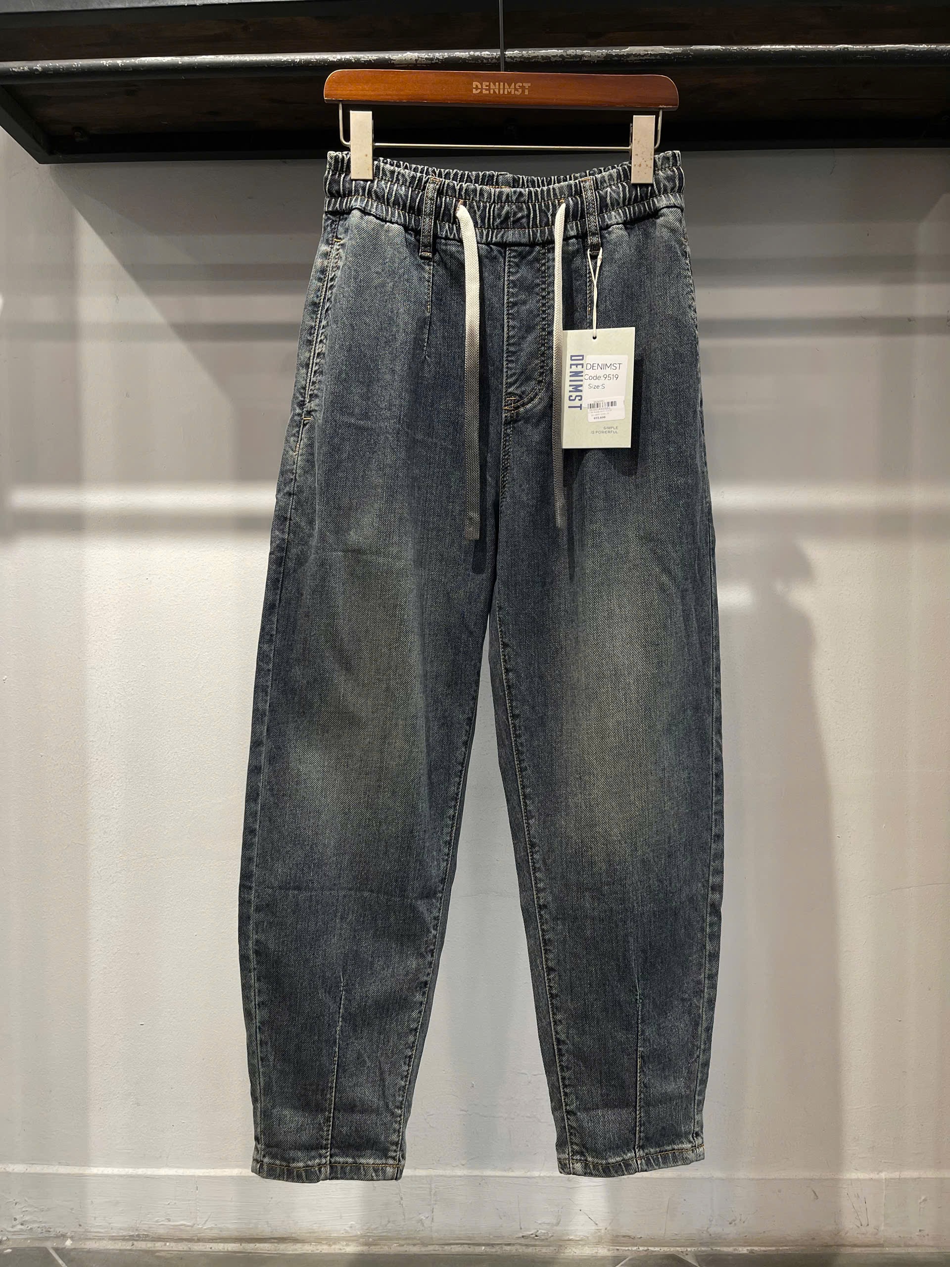 Quần baggy xanh chun li gấu DNST 9519