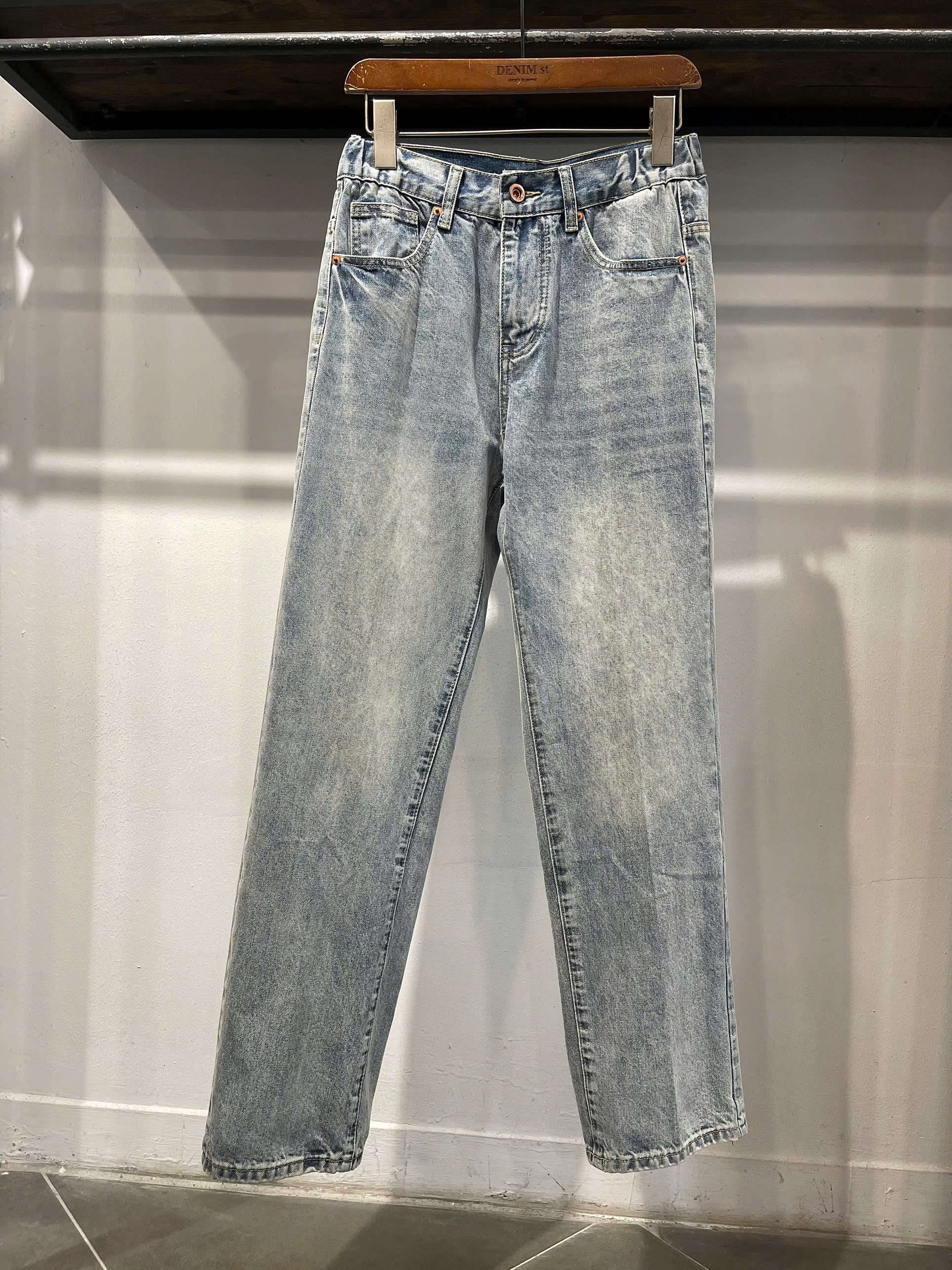 Quần jean suông xanh bạc DNST 3060
