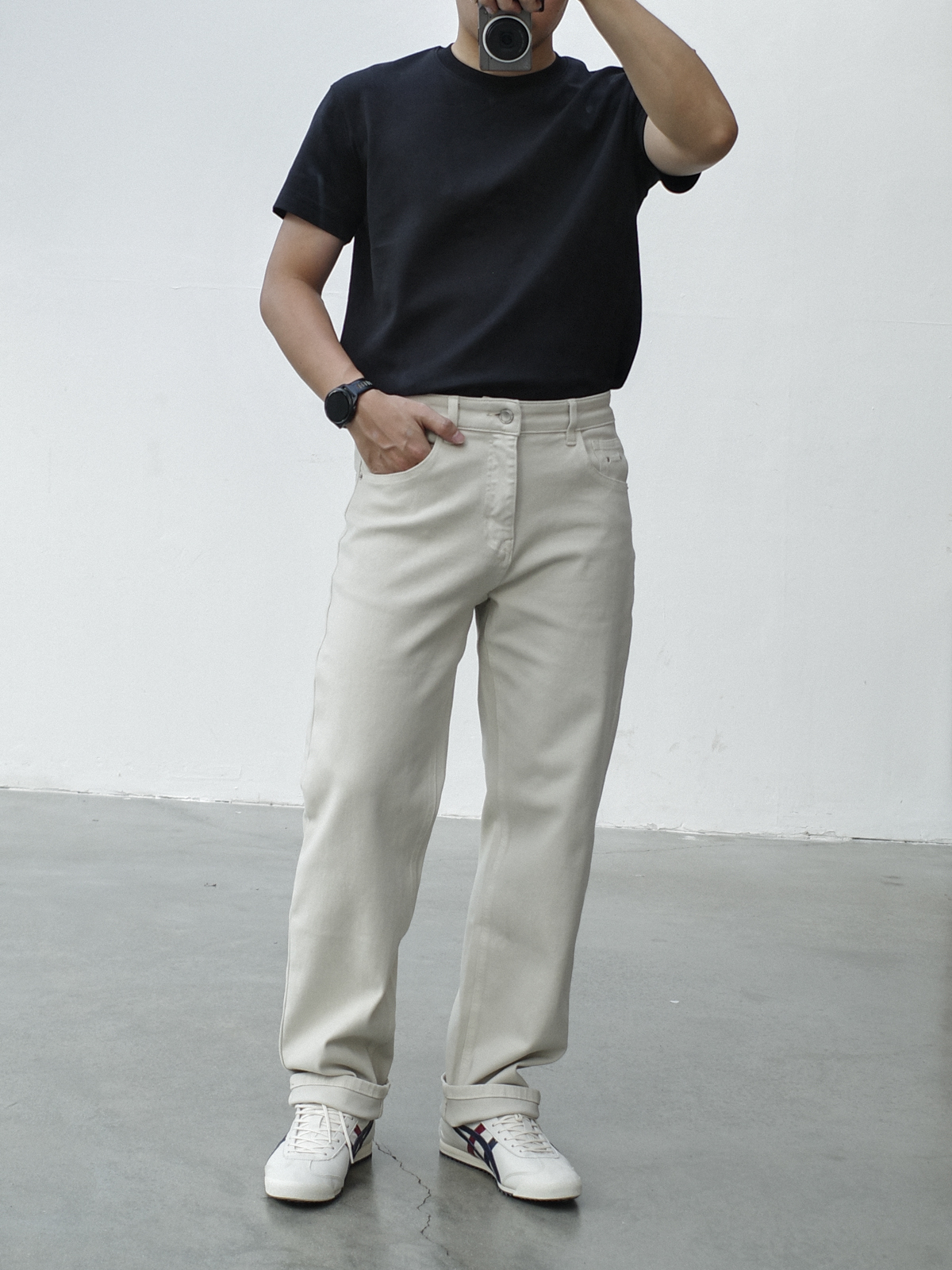 Quần kaki jean straight xoắn DNST 8002