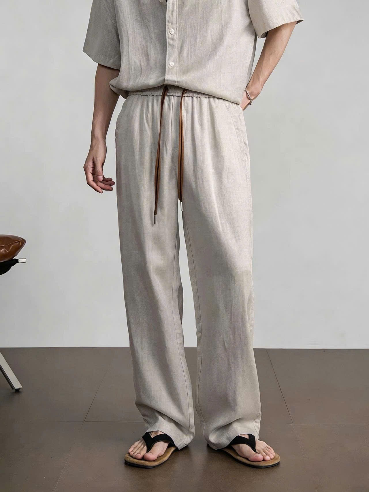 Quần linen suông DNST 9803