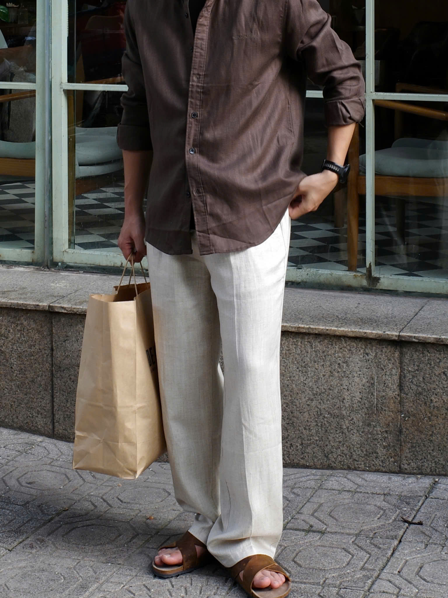 Quần linen suông DNST 9809
