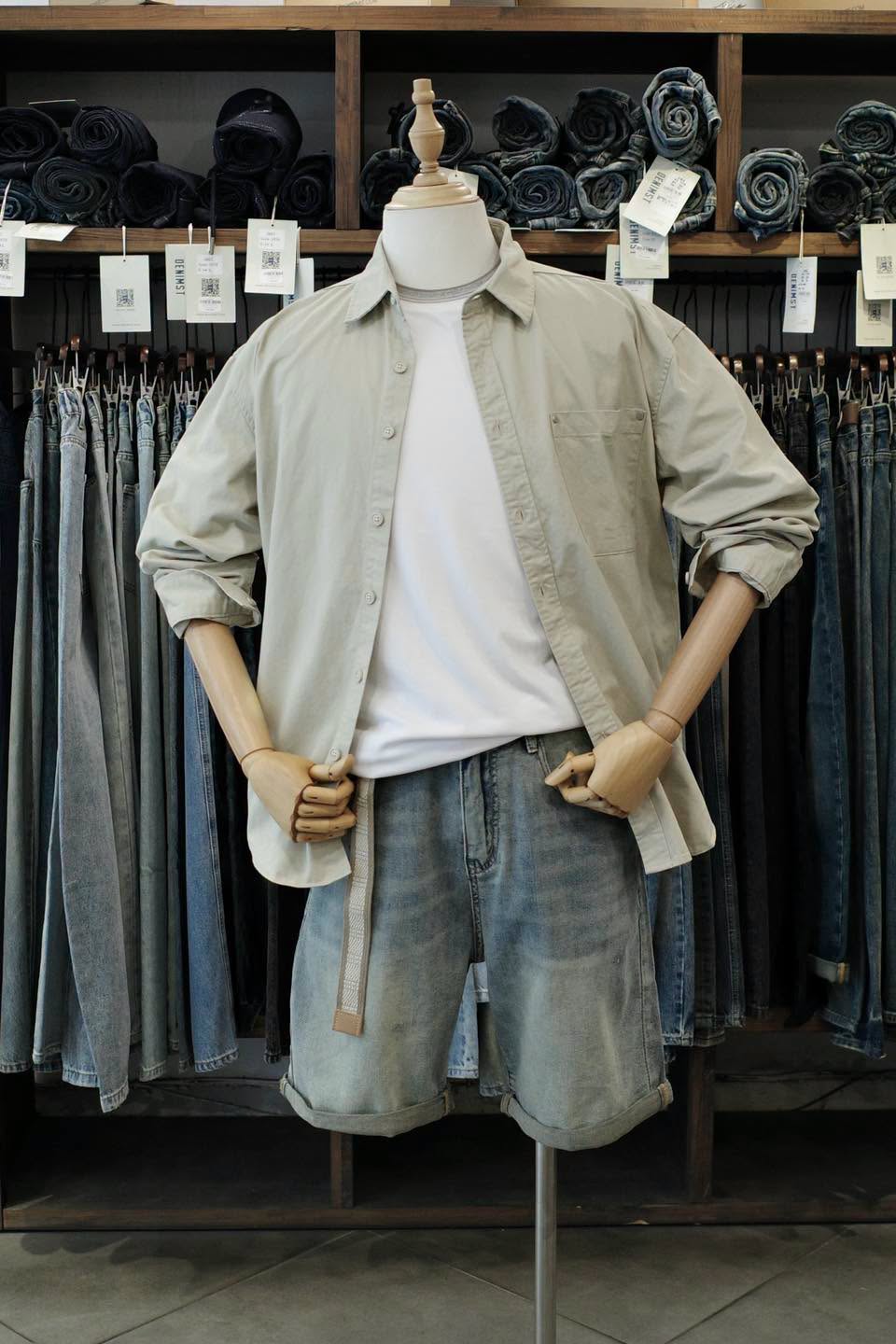 Quần short jean xanh Tailer DNST 901