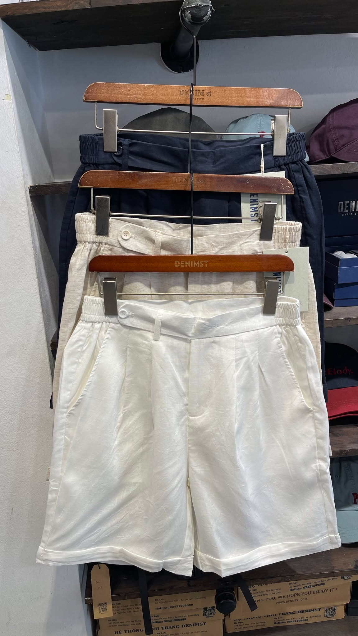 Quần short linen 2 khuy DNST 9804