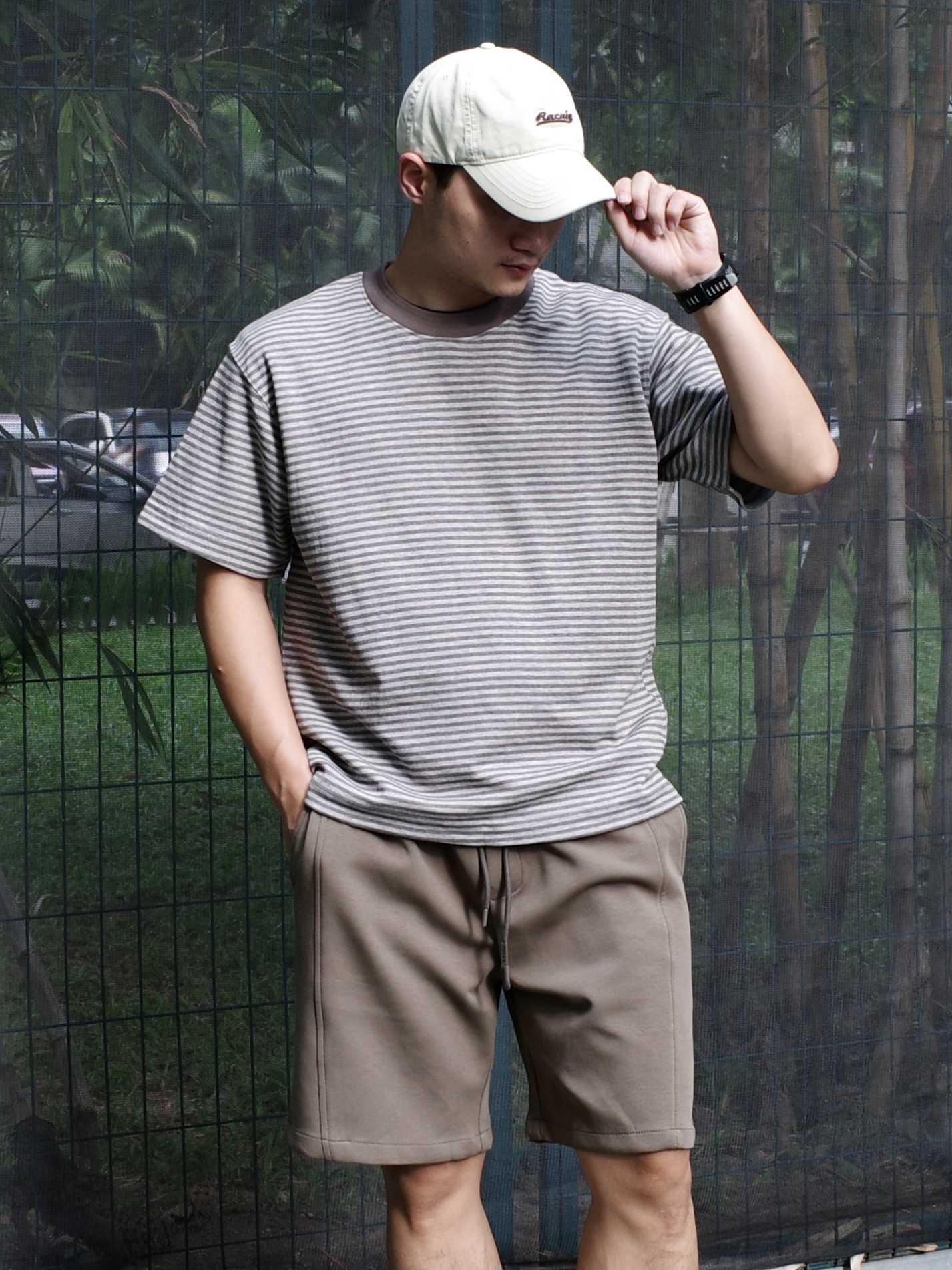 Quần short nỉ EVISU DNST 7559
