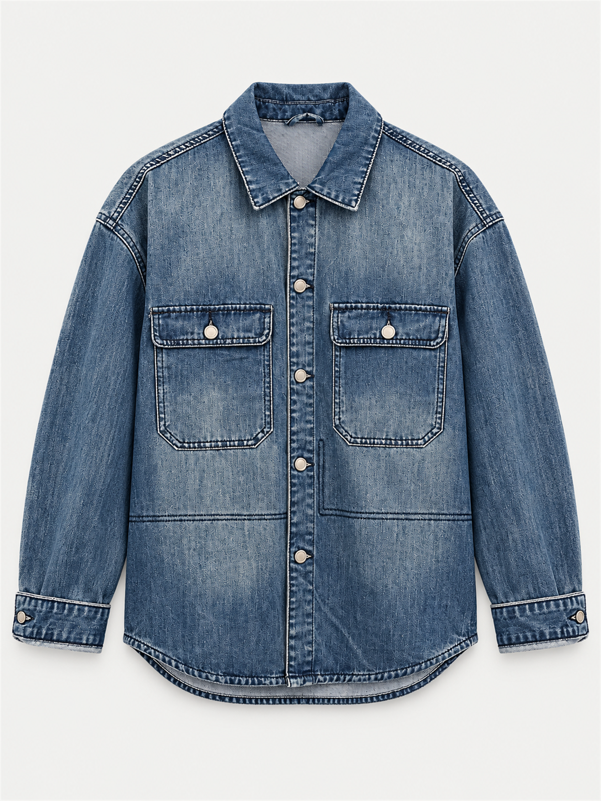 Sơ Mi Denim 2Túi DNST18