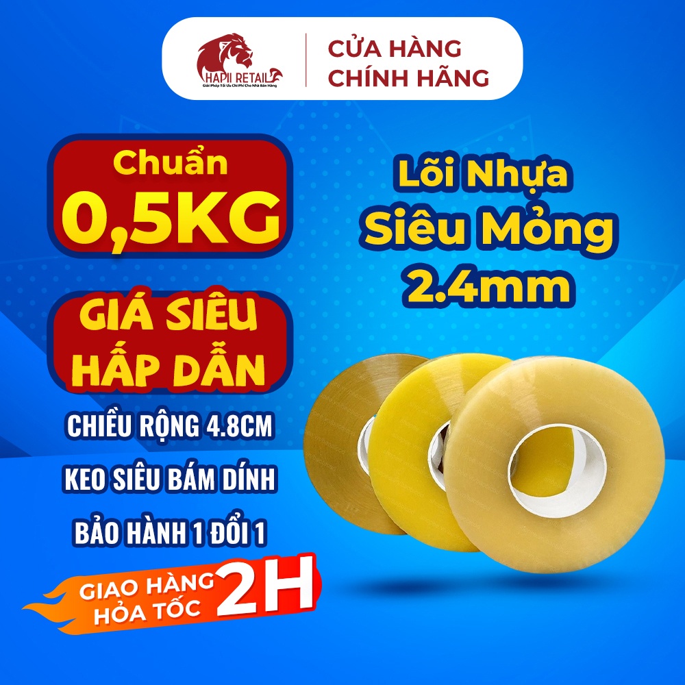 Băng dính 0.5Kg Lõi nhựa hapii.jpg