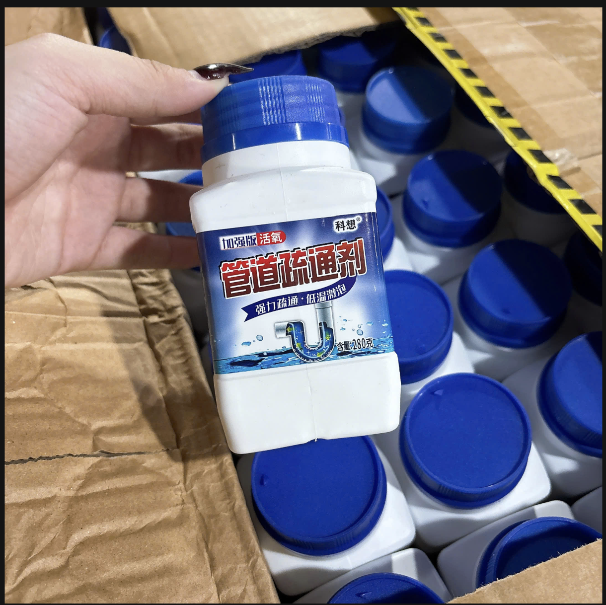 [100] Lọ Bột Thông Cống Nắp Xanh - 250g