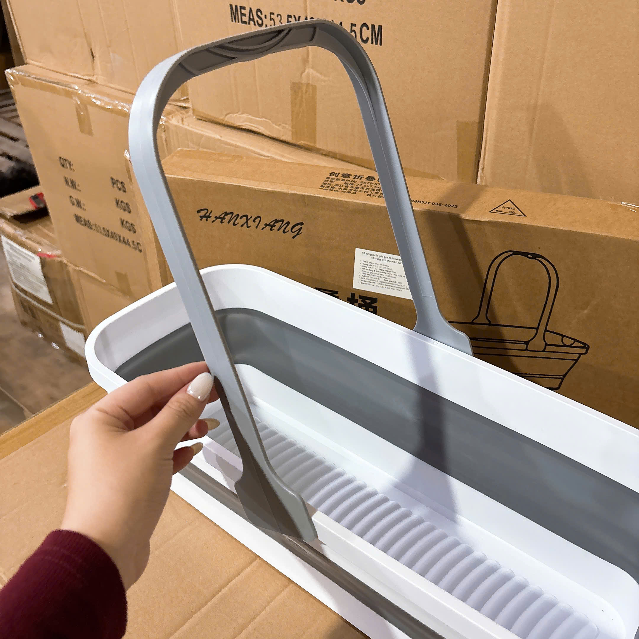 [12] Xô Đựng Nước Gấp Gọn Hình Chữ Nhật XiLi X7