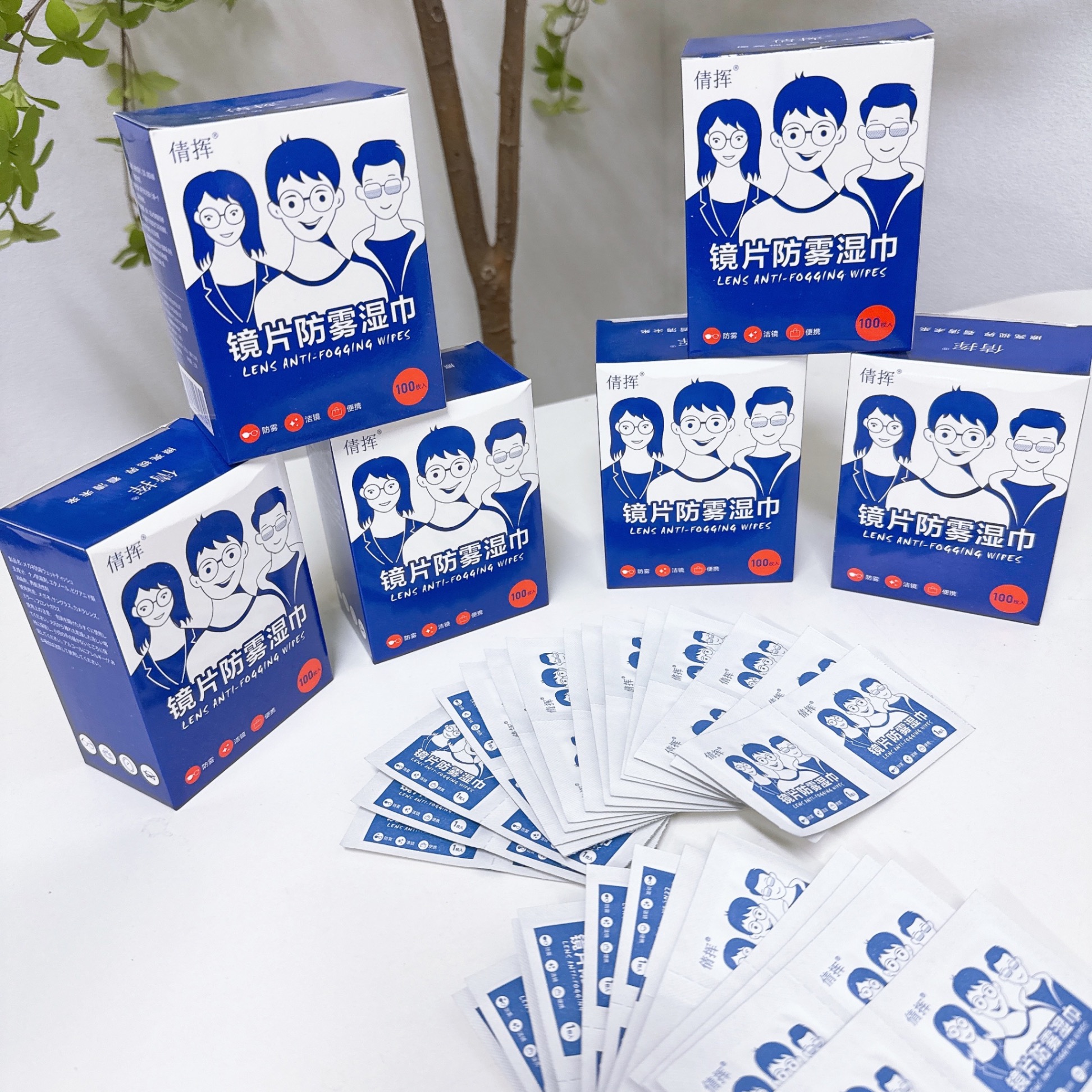 [180] Hộp 100 Miếng Lau Kính Chống Mờ