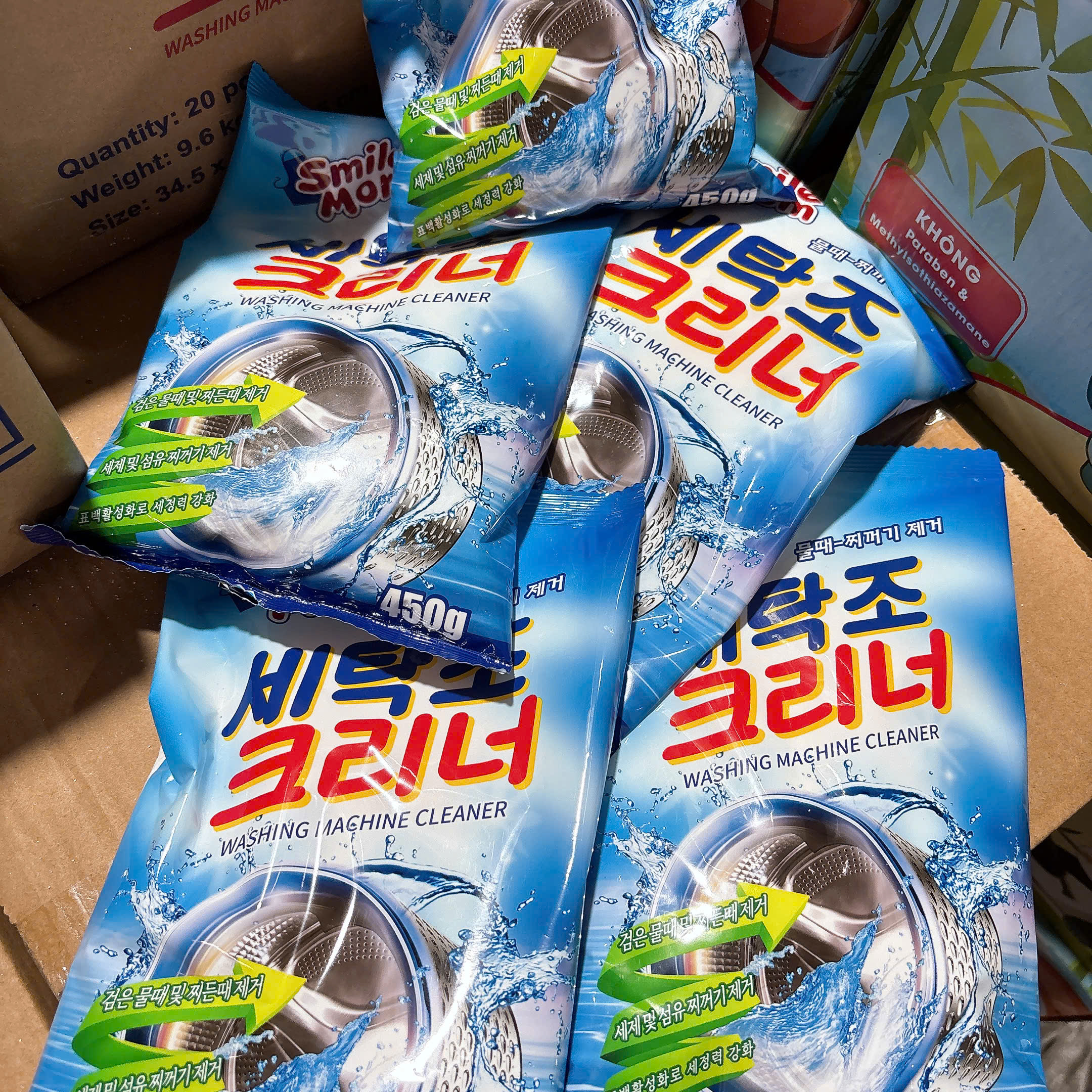 [20] Bột Tẩy Lồng BLUE Smile Mom 450g