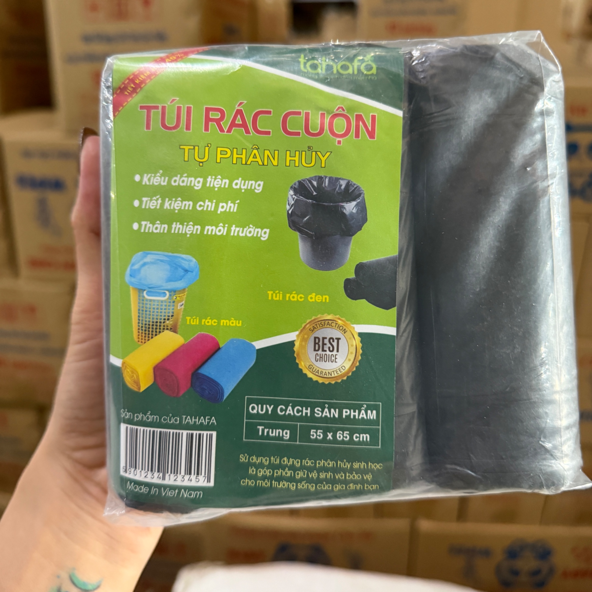 [25] Set 3 Túi Rác ĐEN Bao 11kg
