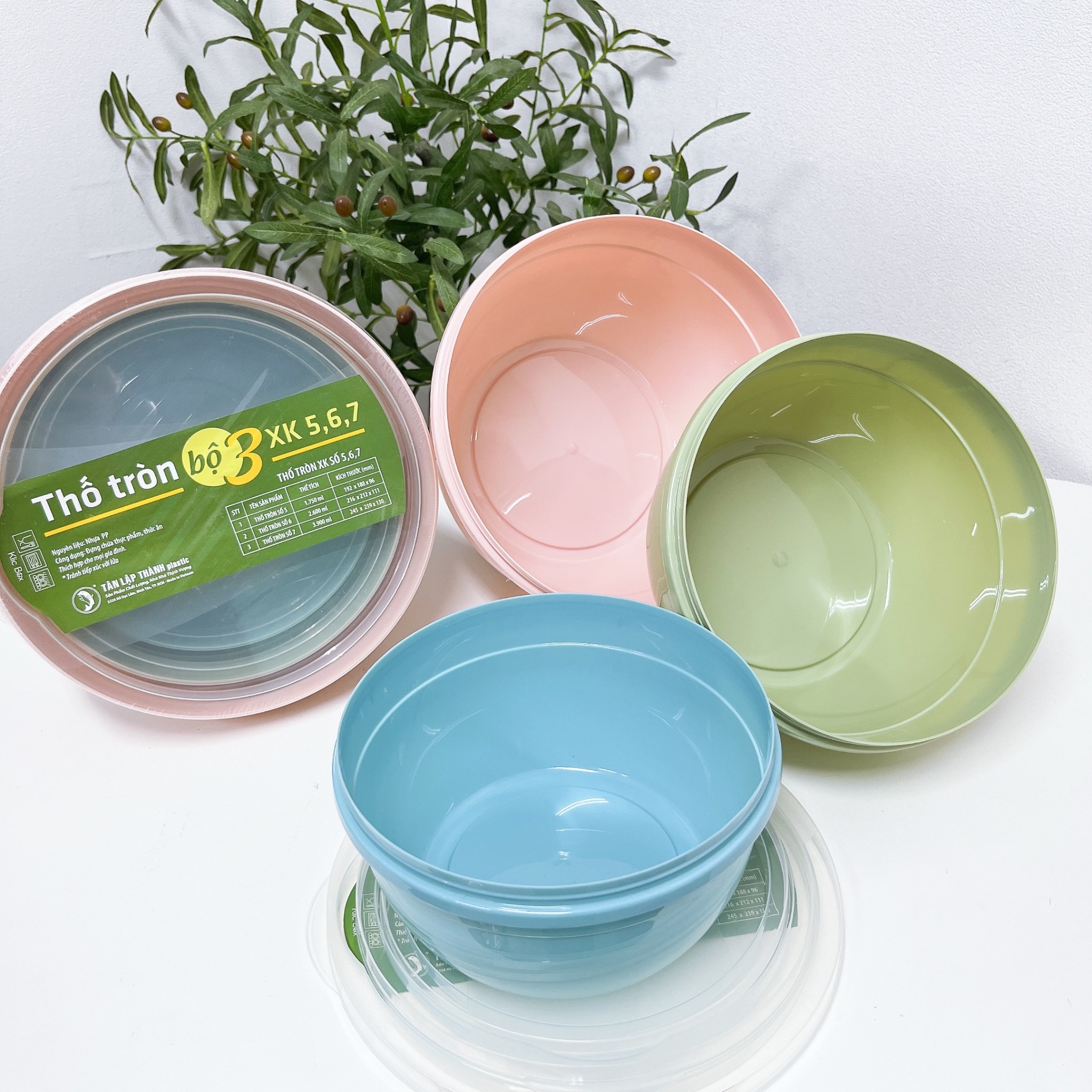 [25] Thố Tròn XK Bộ 3 B3S567