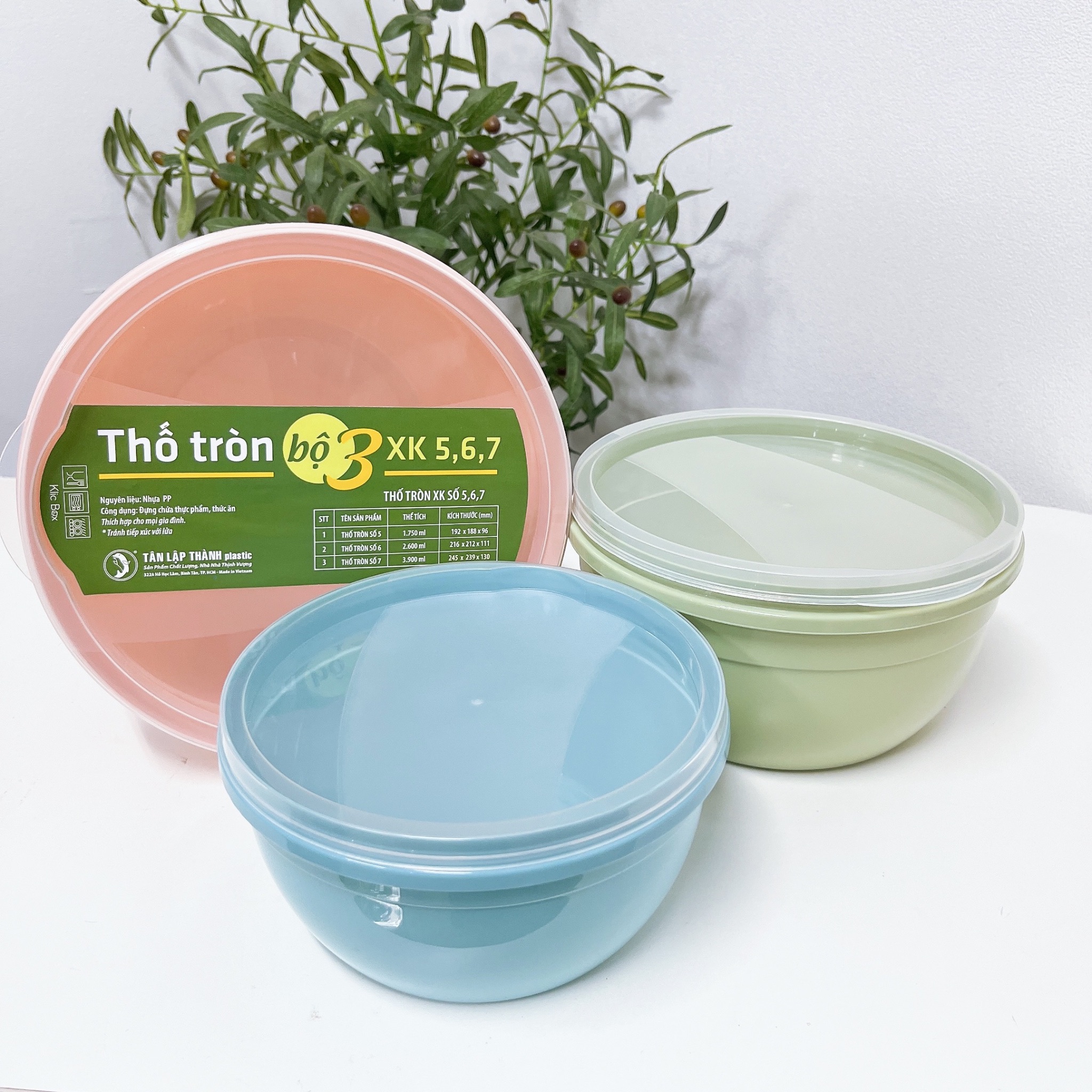 [25] Thố Tròn XK Bộ 3 B3S567