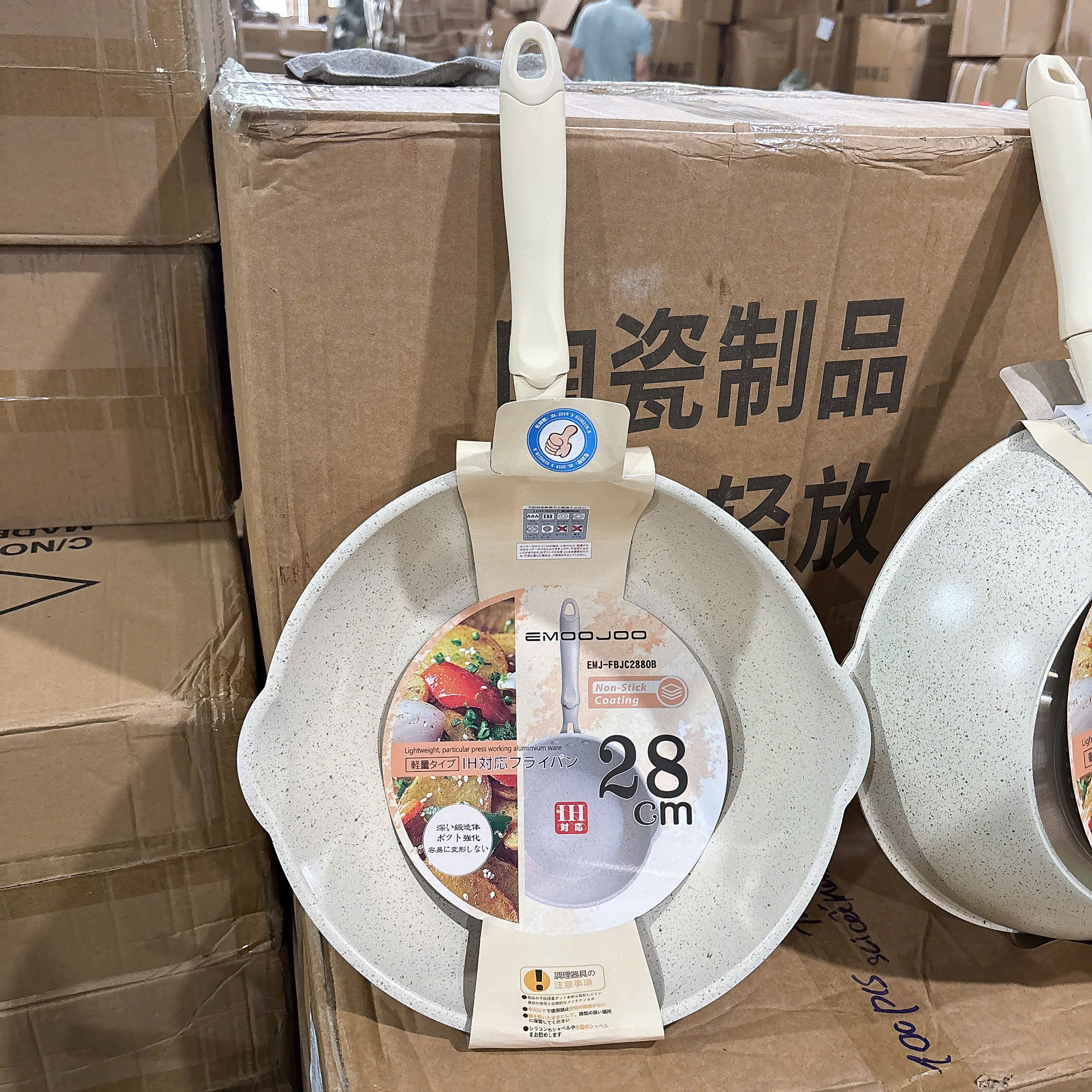 [30] Chảo Tai Trắng EMOOJOO 28cm*