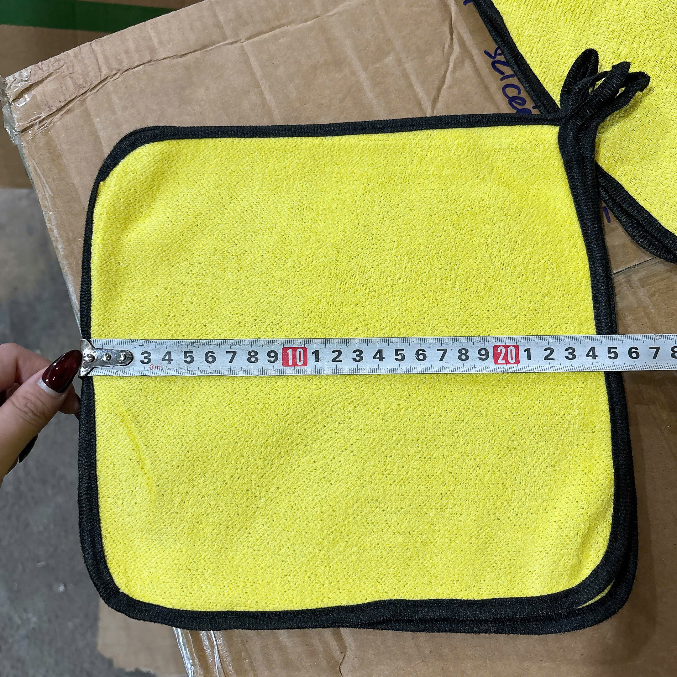[3000] Khăn Lau Kính Siêu Thấm Hút Vàng 25x25cm