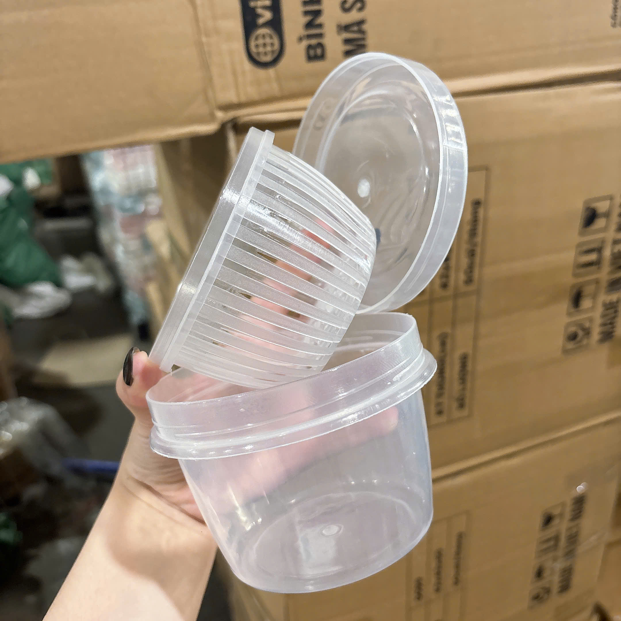 [432] Hộp Rổ Nhựa 2 Lớp Đựng Hành Tỏi