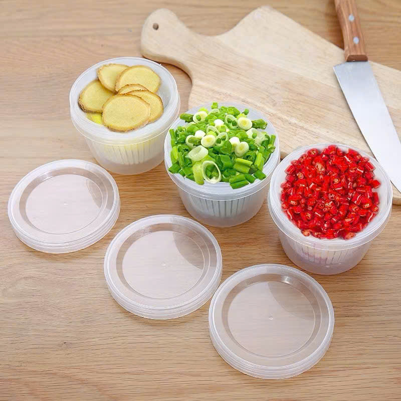 [432] Hộp Rổ Nhựa 2 Lớp Đựng Hành Tỏi