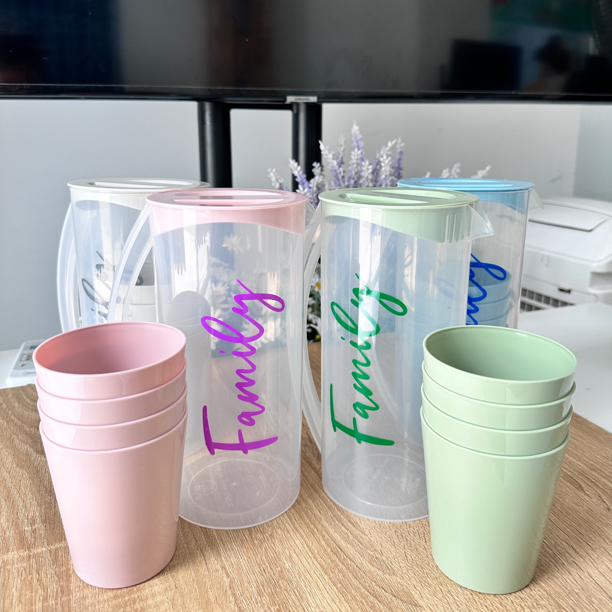 [50] Bộ Ca Kèm 4 Ly Family 1,6L