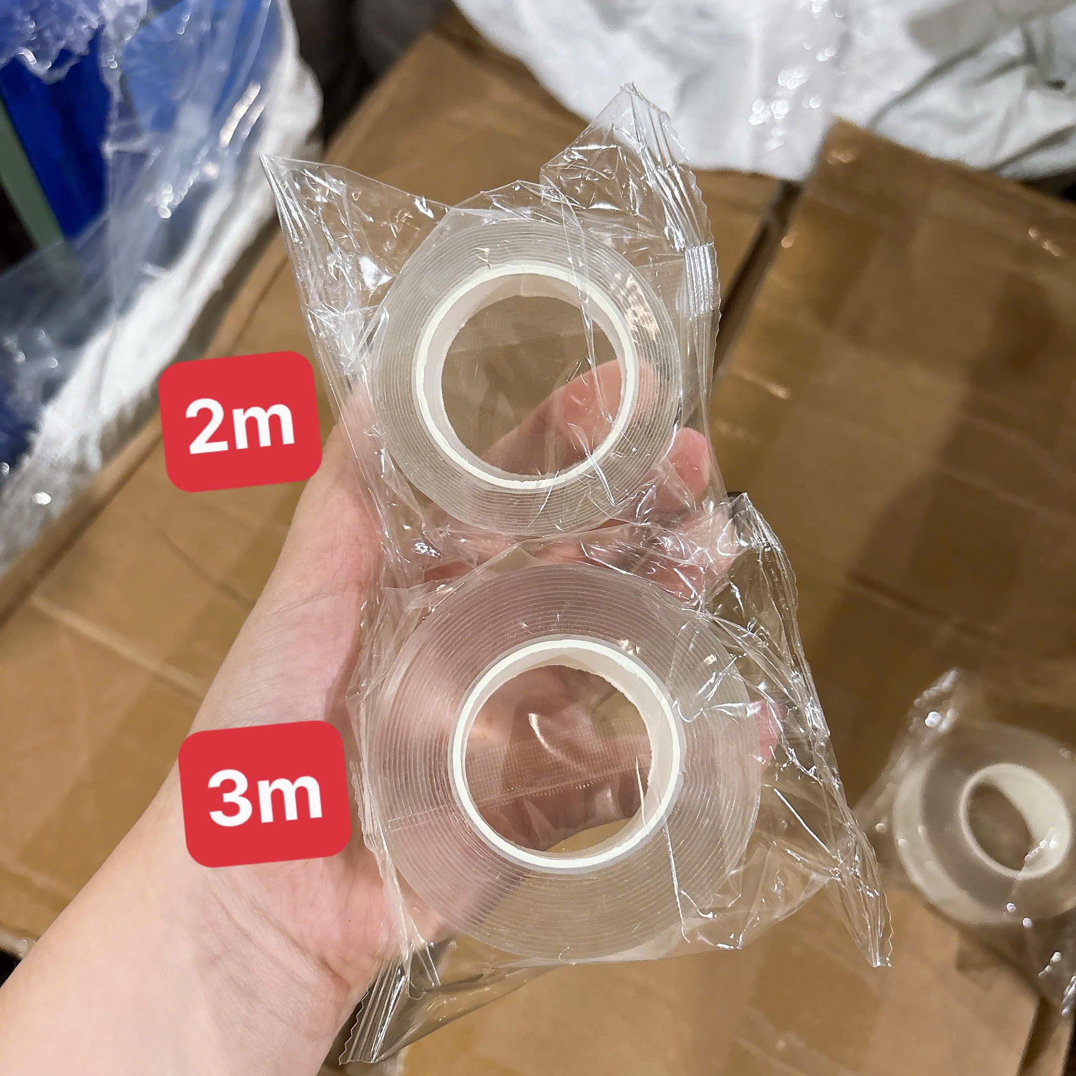 [500] Băng Keo 2 Mặt 2M - Nhỏ