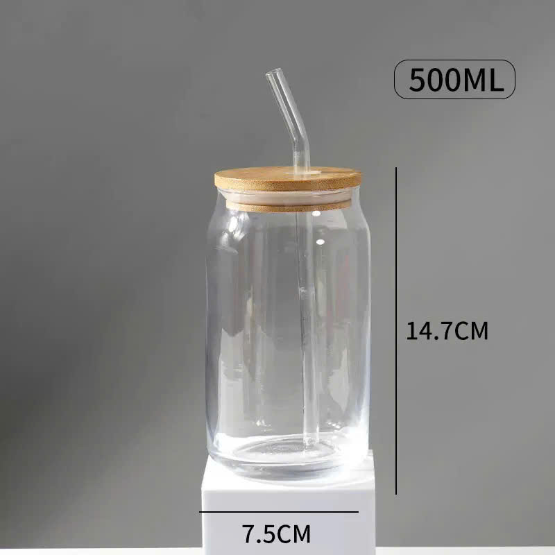 [58] Cốc Thuỷ Tinh Nắp Gỗ 500ml